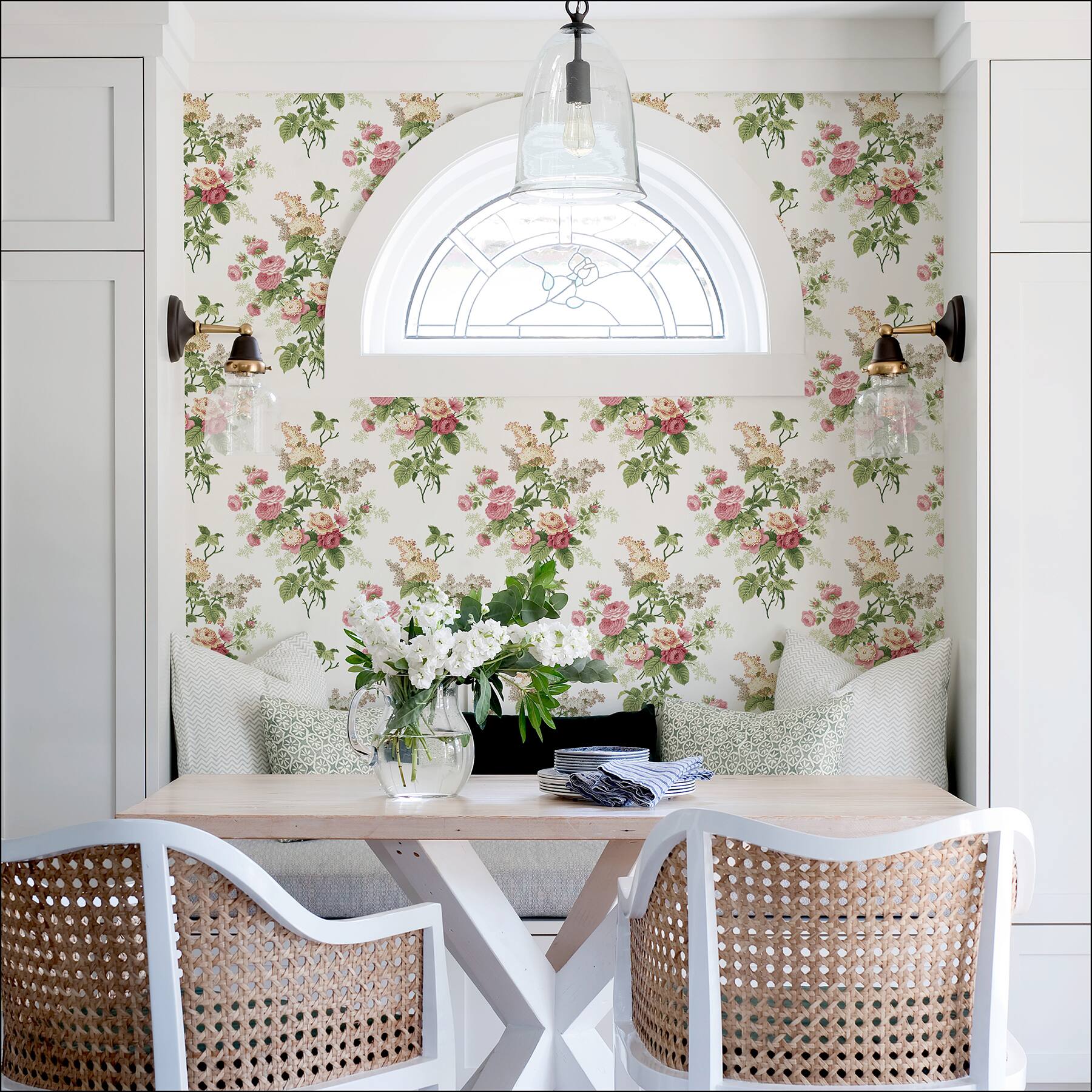 RoomMates Brights Waverly Emma's Garden Peel & Stick Wallpaper