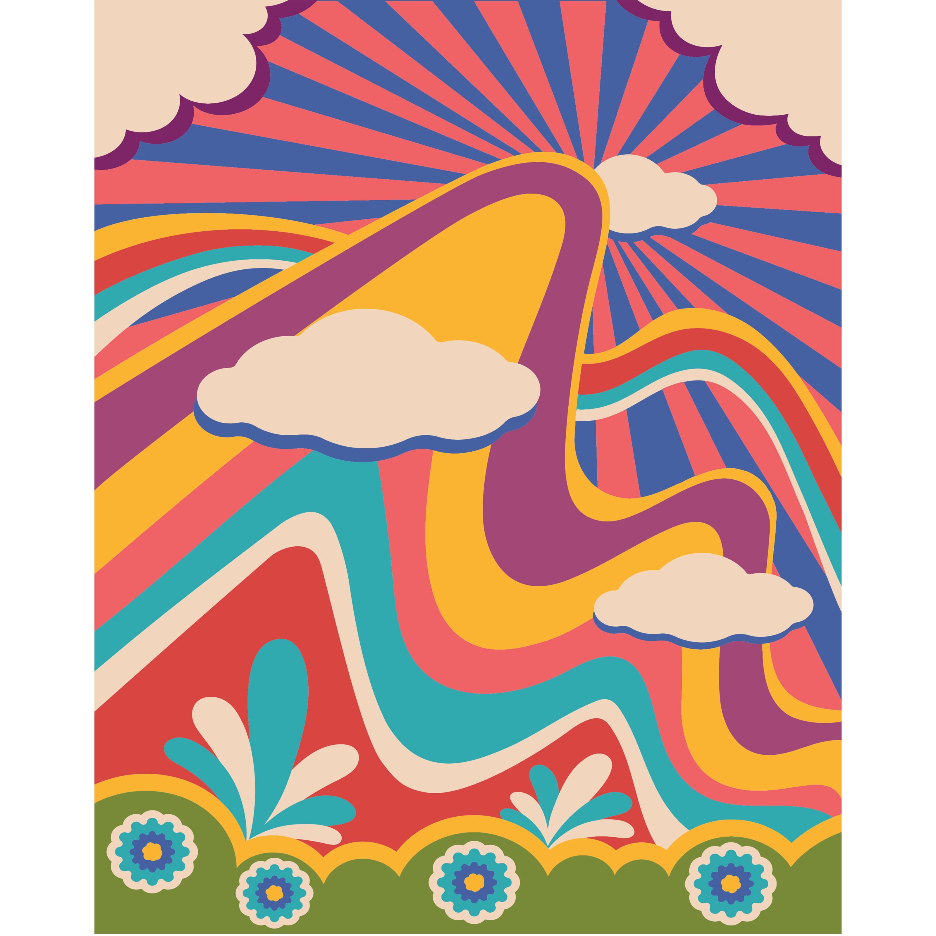8&#x22; x 10&#x22; Groovy Sky Paint-by-Number Kit by Artist&#x27;s Loft&#xAE;