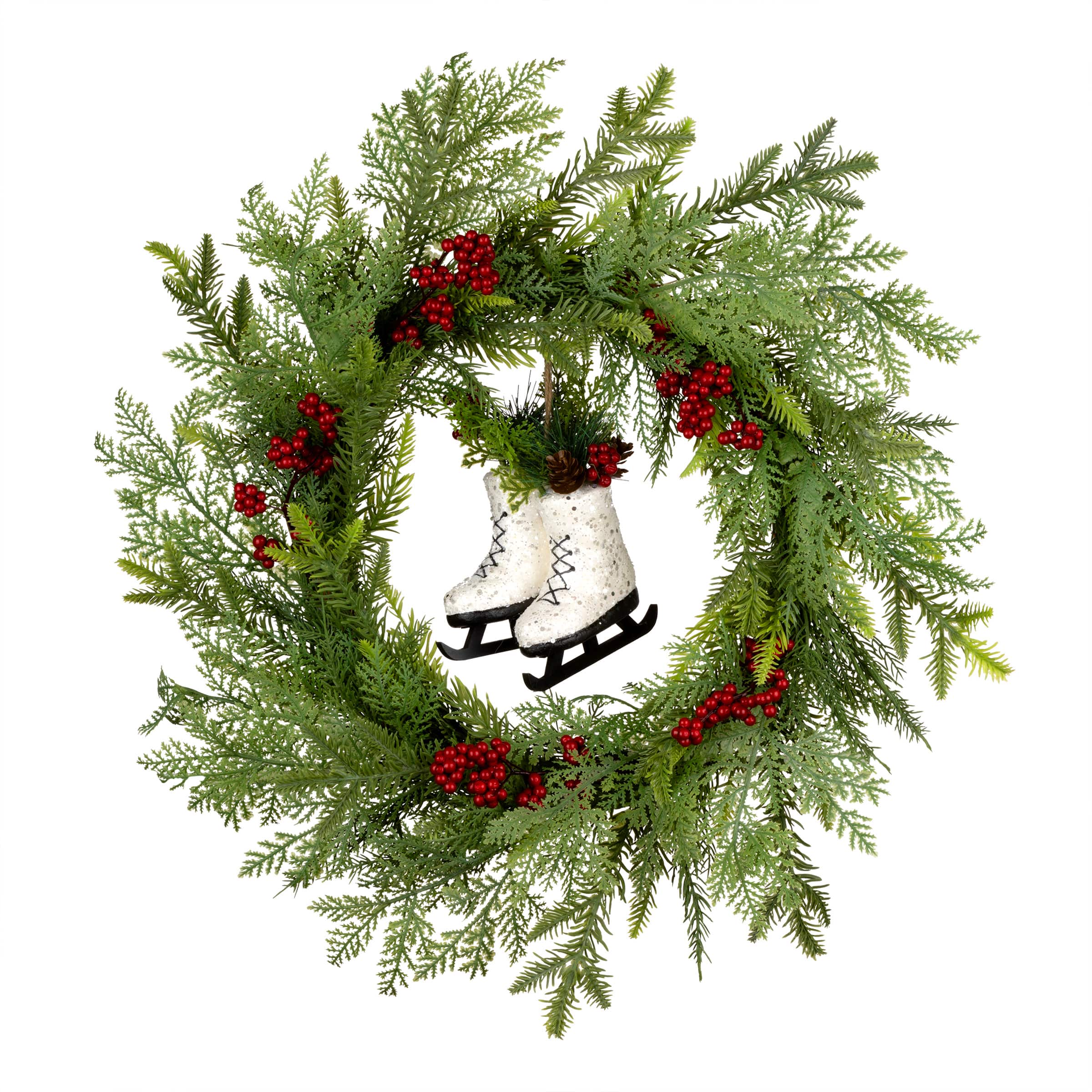 22&#x22; Winter Skates Wreath