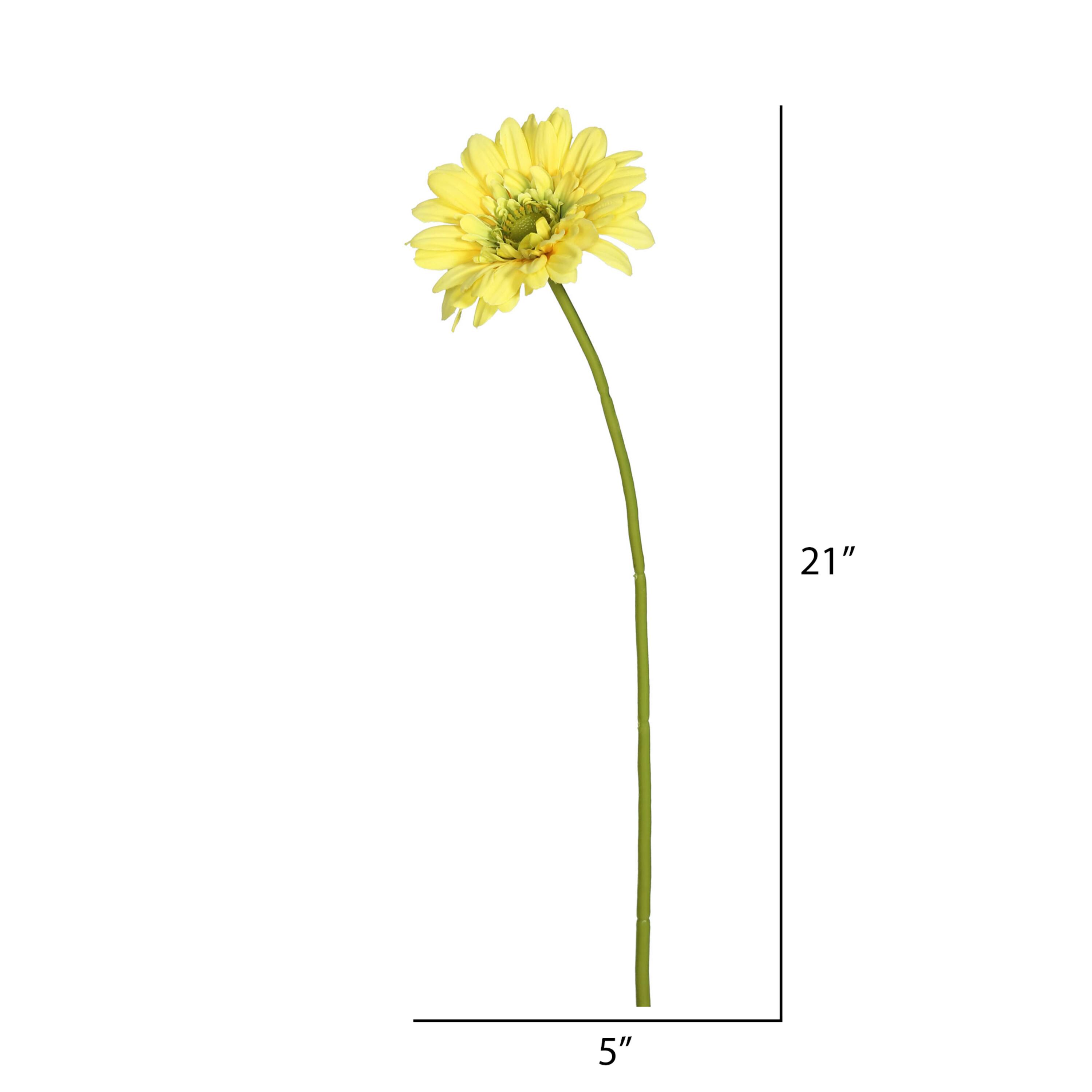 Yellow Daisy Stem, 6ct.