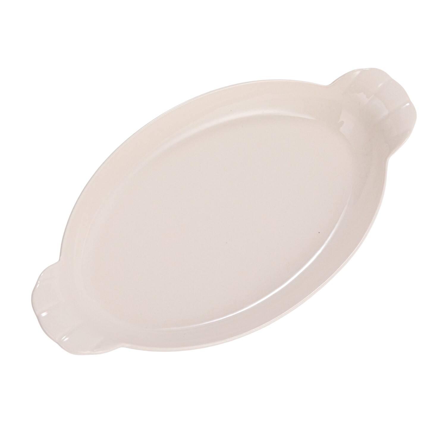 Hello Honey&#xAE; 10&#x22; White Stoneware Trays with Handles, 4ct.