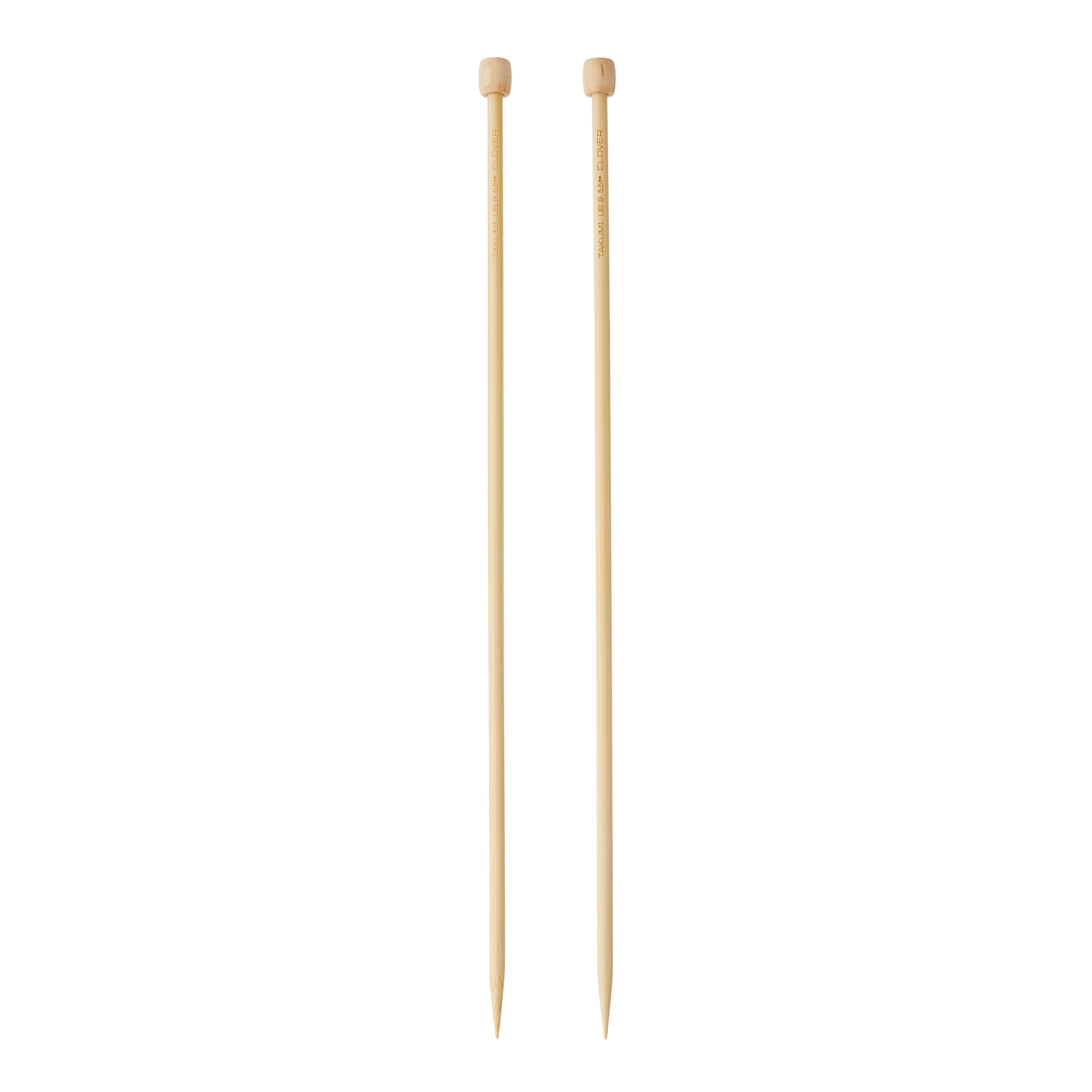 Takumi Bamboo Single Pointed Knitting Needles, 13&#x22;