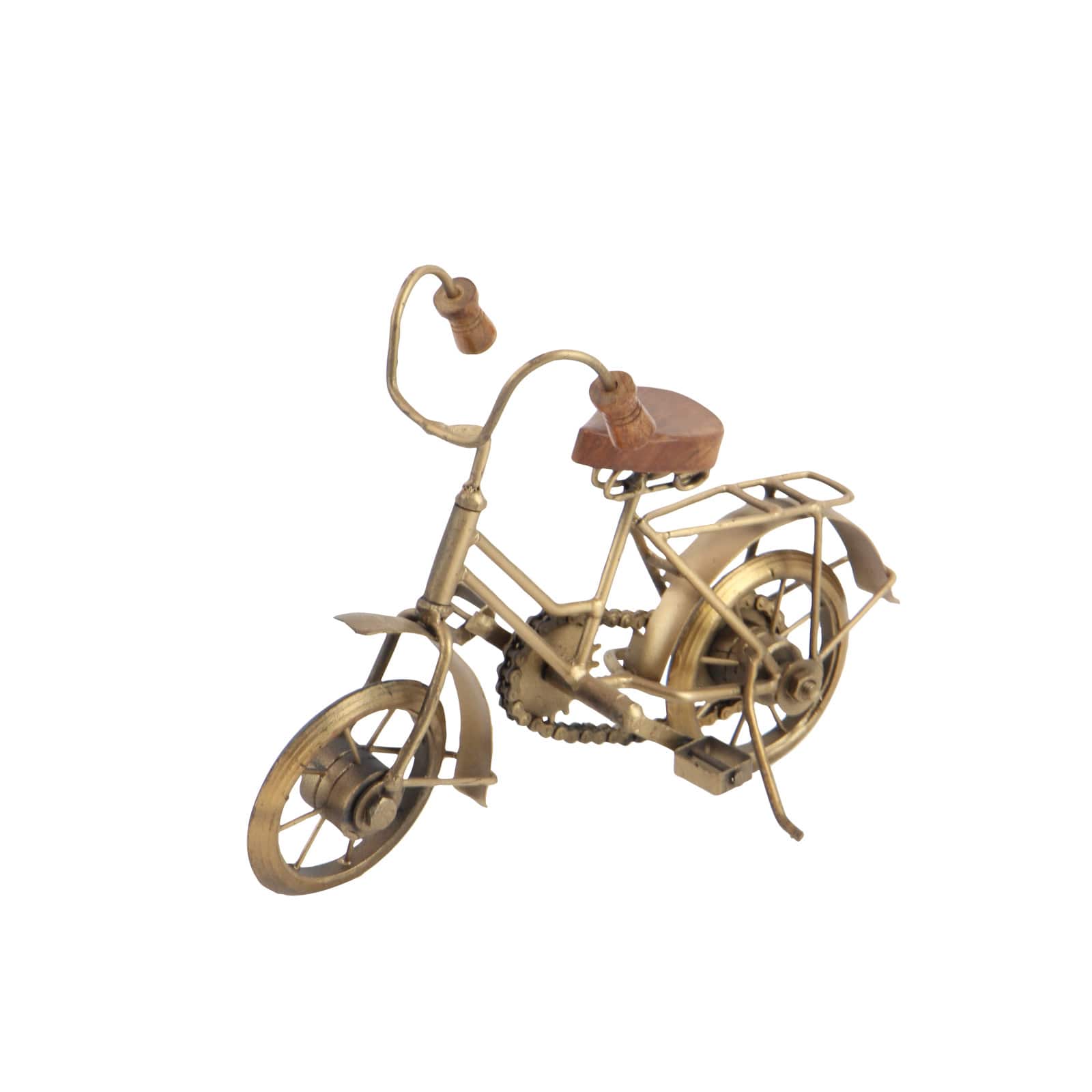 11" Bronze Metal Vintage Bicycle Sculptures, 2ct.