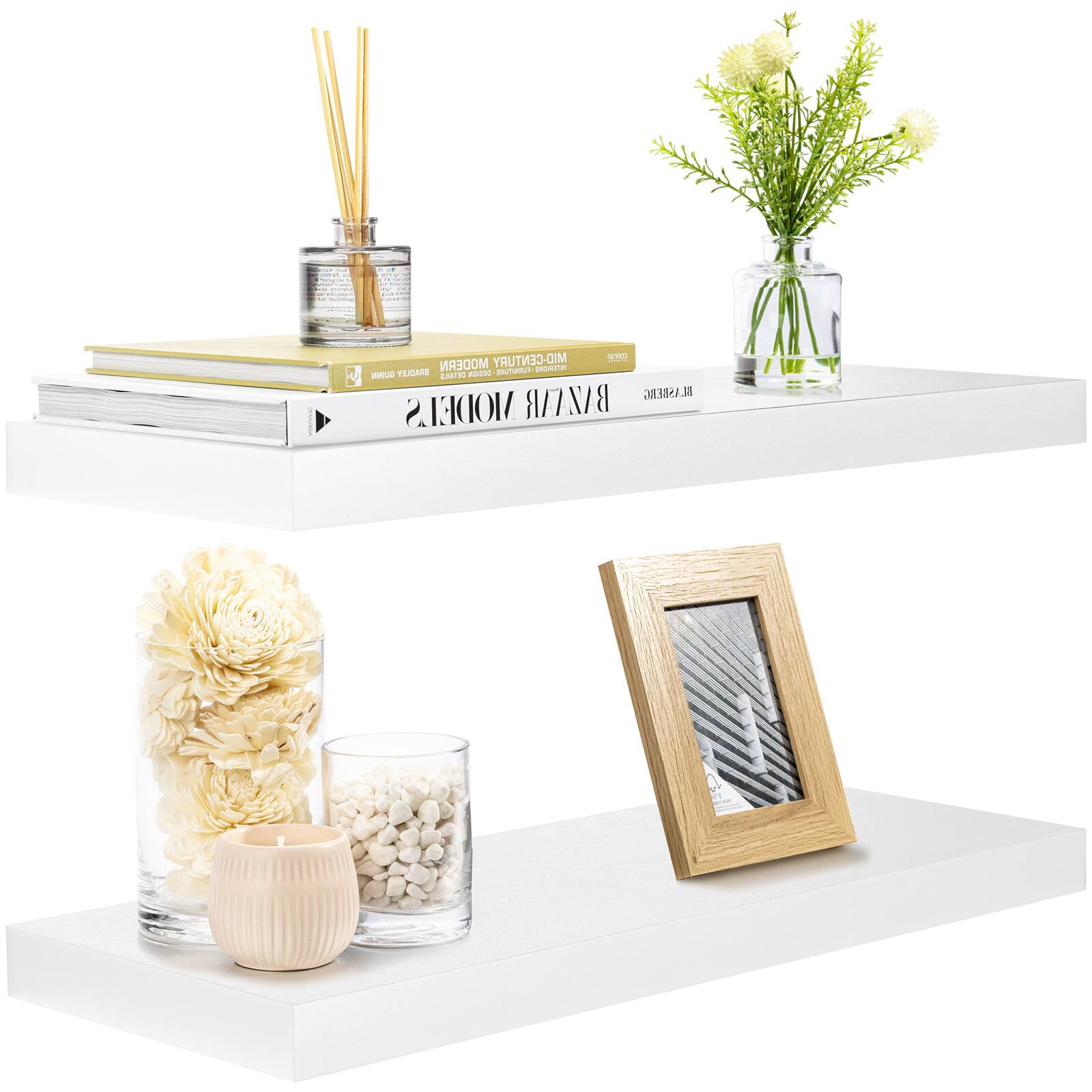 Sorbus 23.7" Extra Long Decorative Floating Shelves, 2ct.