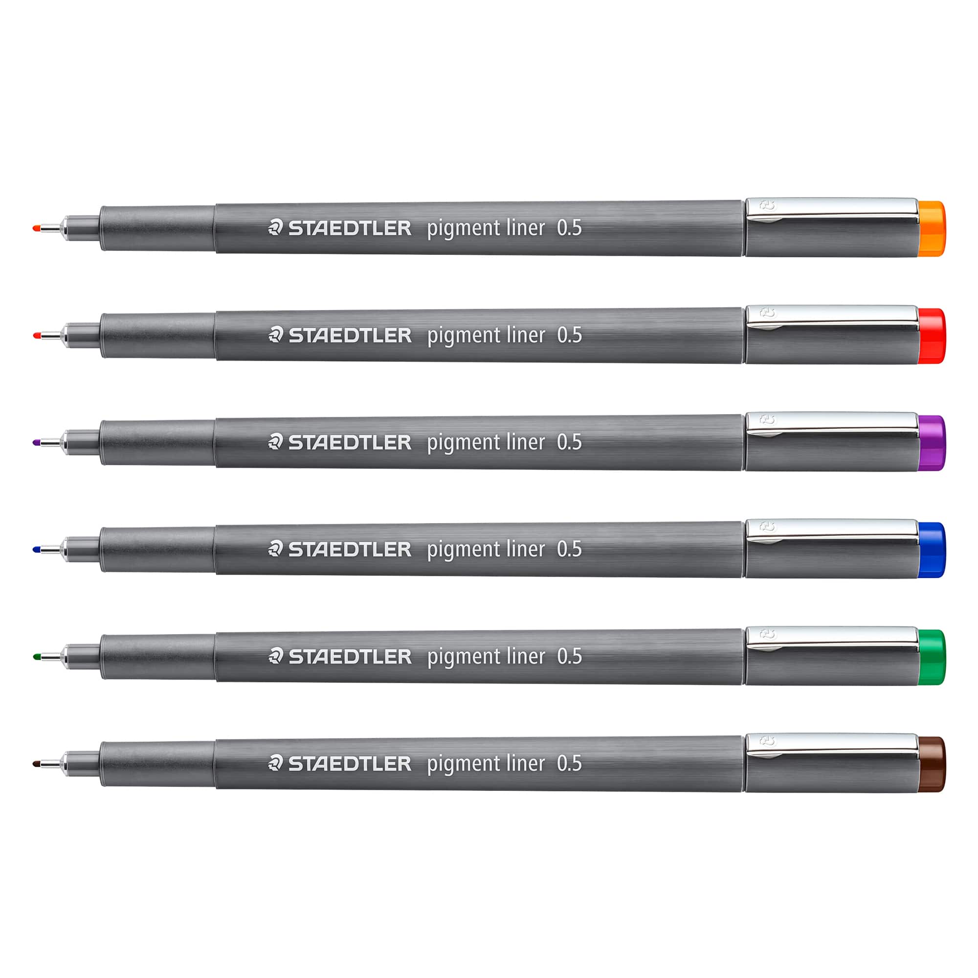 STAEDTLER® 0.5mm 6 Colour Pigment Liner Set