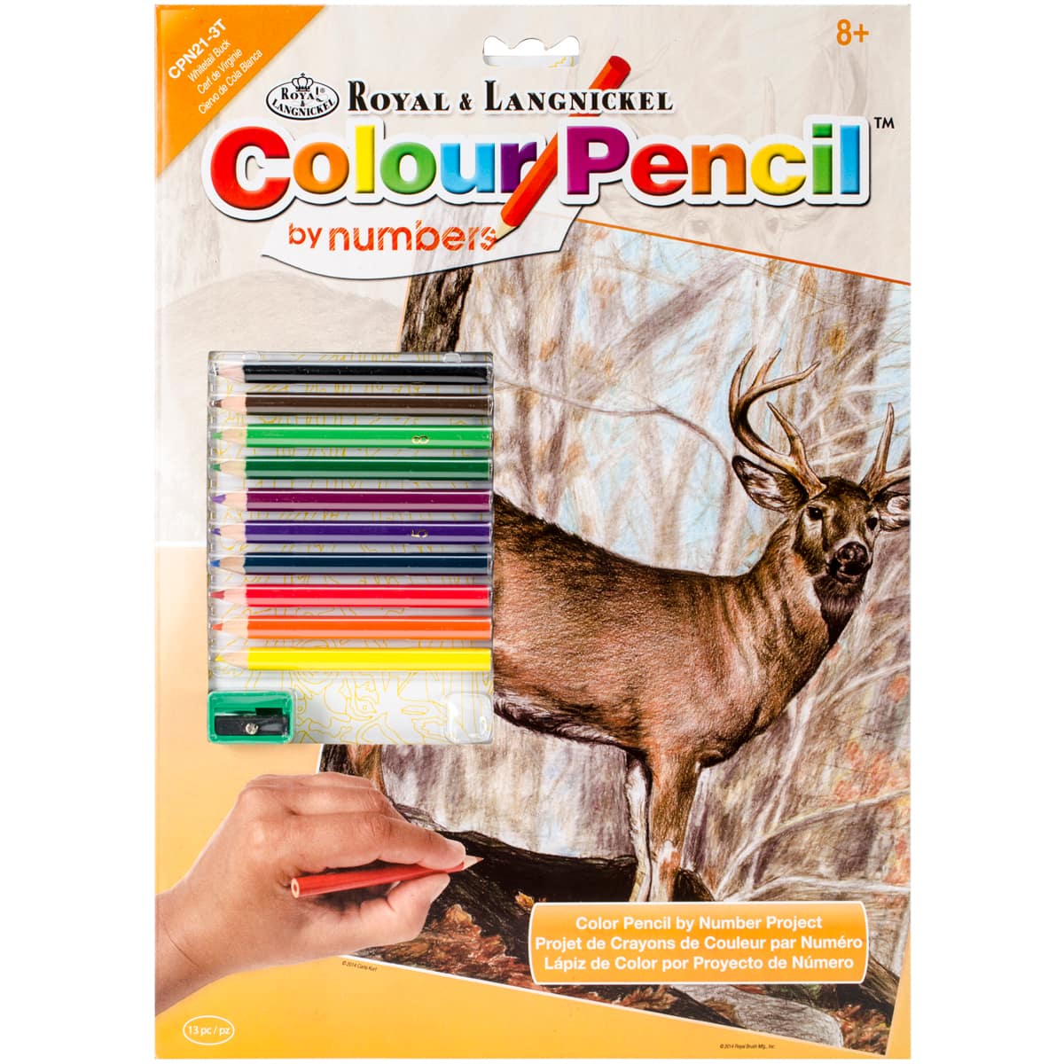 Royal &#x26; Langnickel&#xAE; Whitetail Buck Colour Pencil&#x2122; by Number Kit