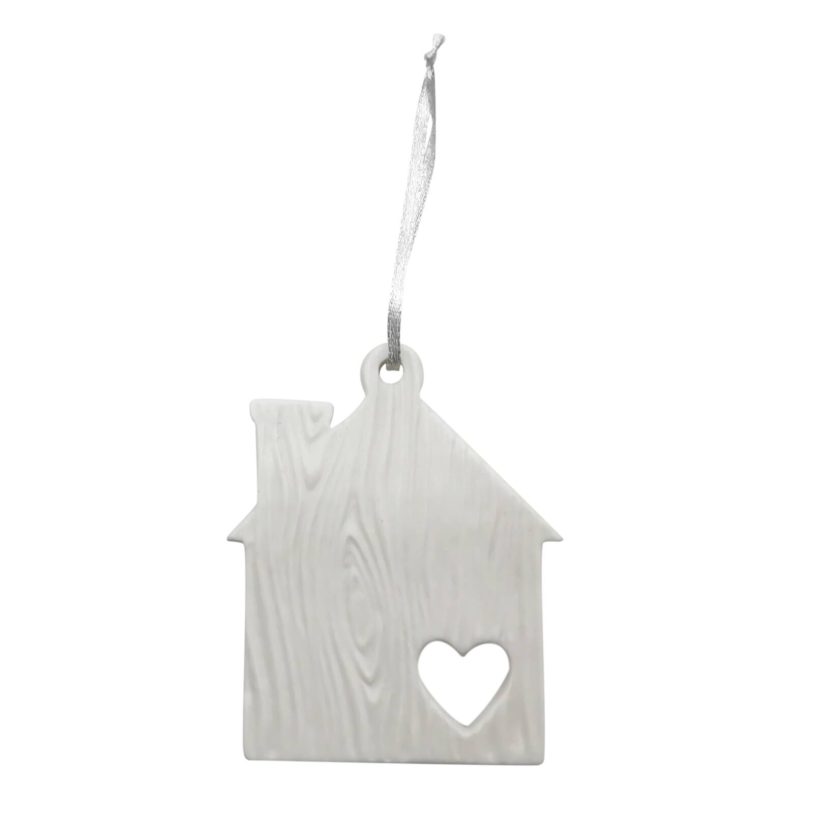 4" Ceramic Heart House D.I.Y. Ornament Michaels