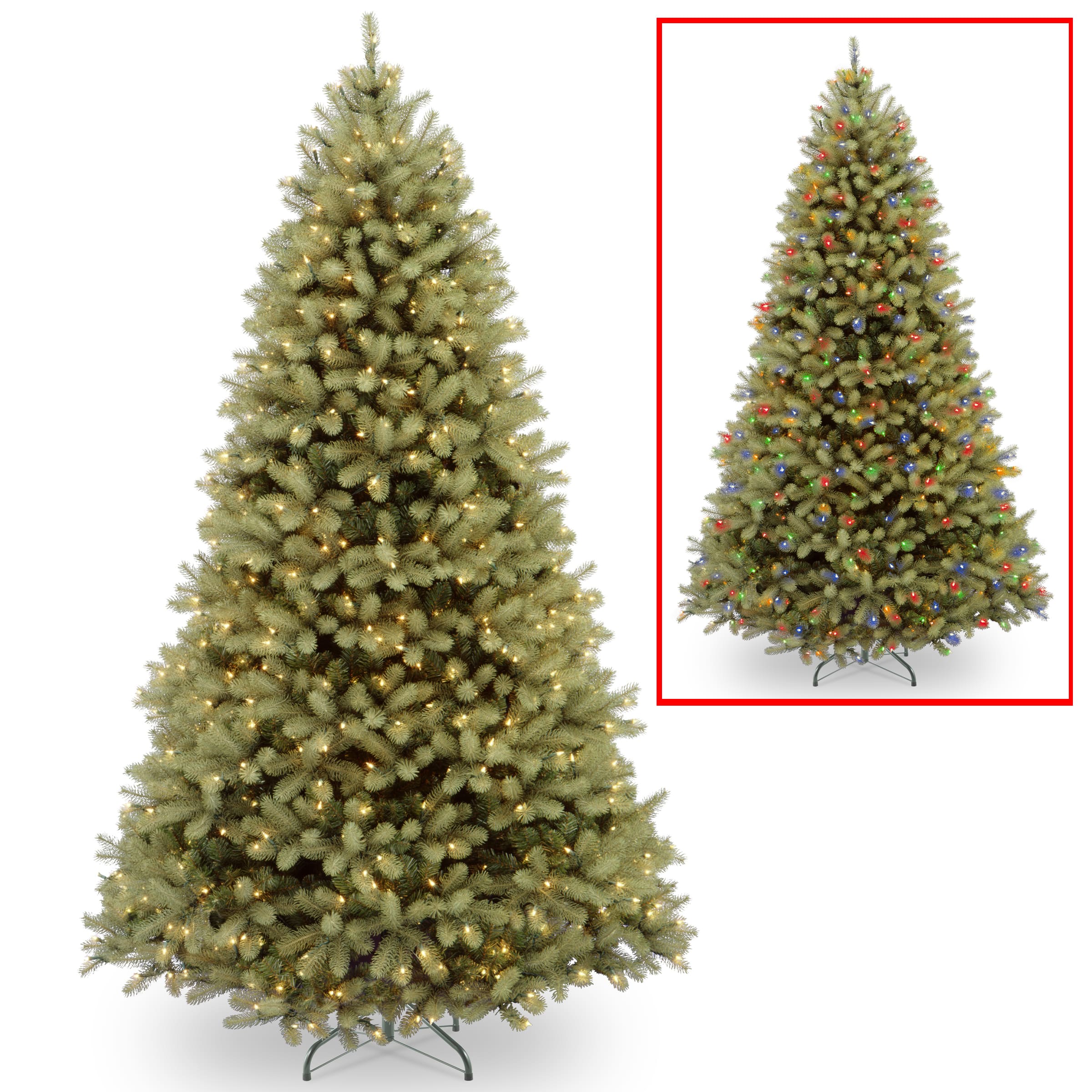 9ft. Pre-Lit Downswept Douglas® Fir Tree, Dual Color LED Lights