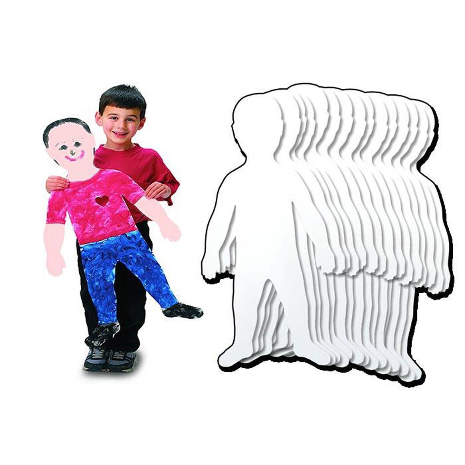 Roylco&#xAE; Giant Paper Kids, 24ct.