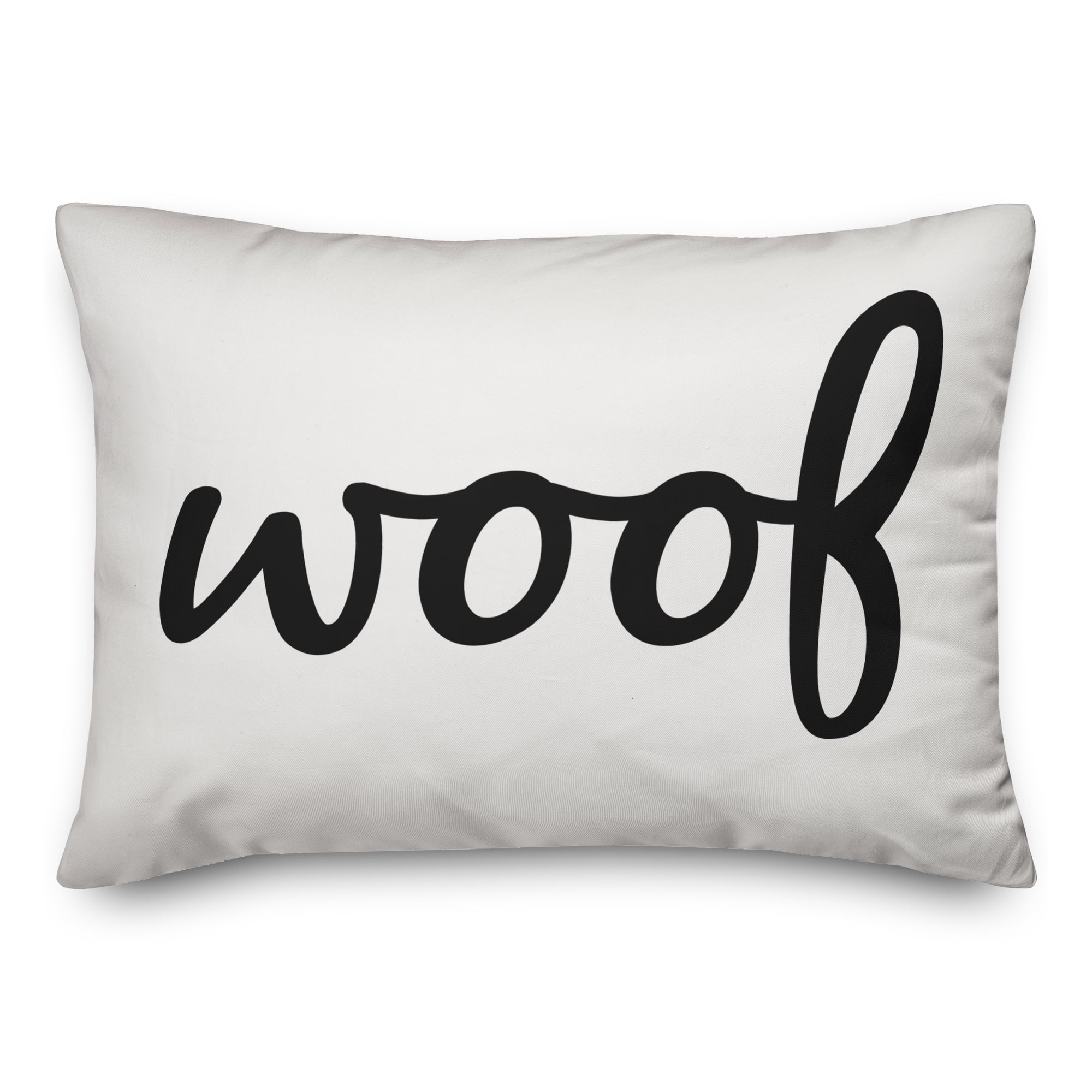 Woof Throw Pillow