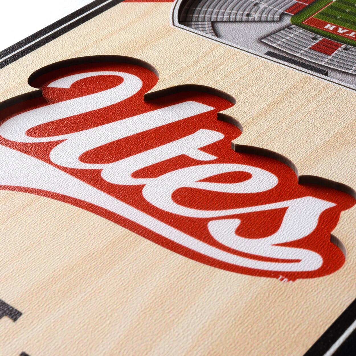 NCAA 6&#x22; x 19&#x22; StadiumView 3D Banner