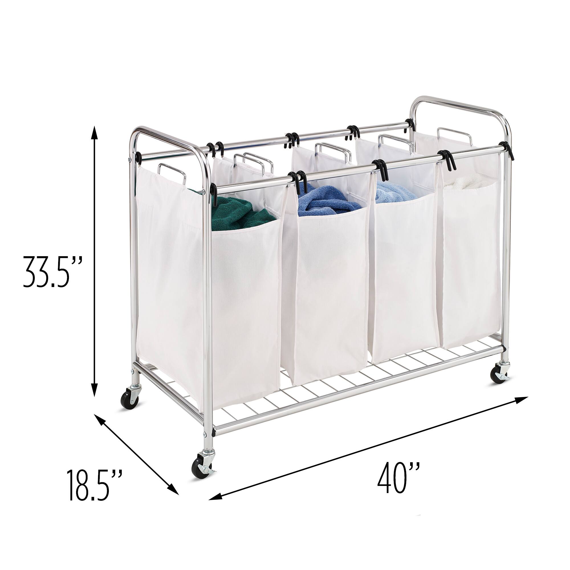 Honey Can Do Chrome Quad Laundry Sorter