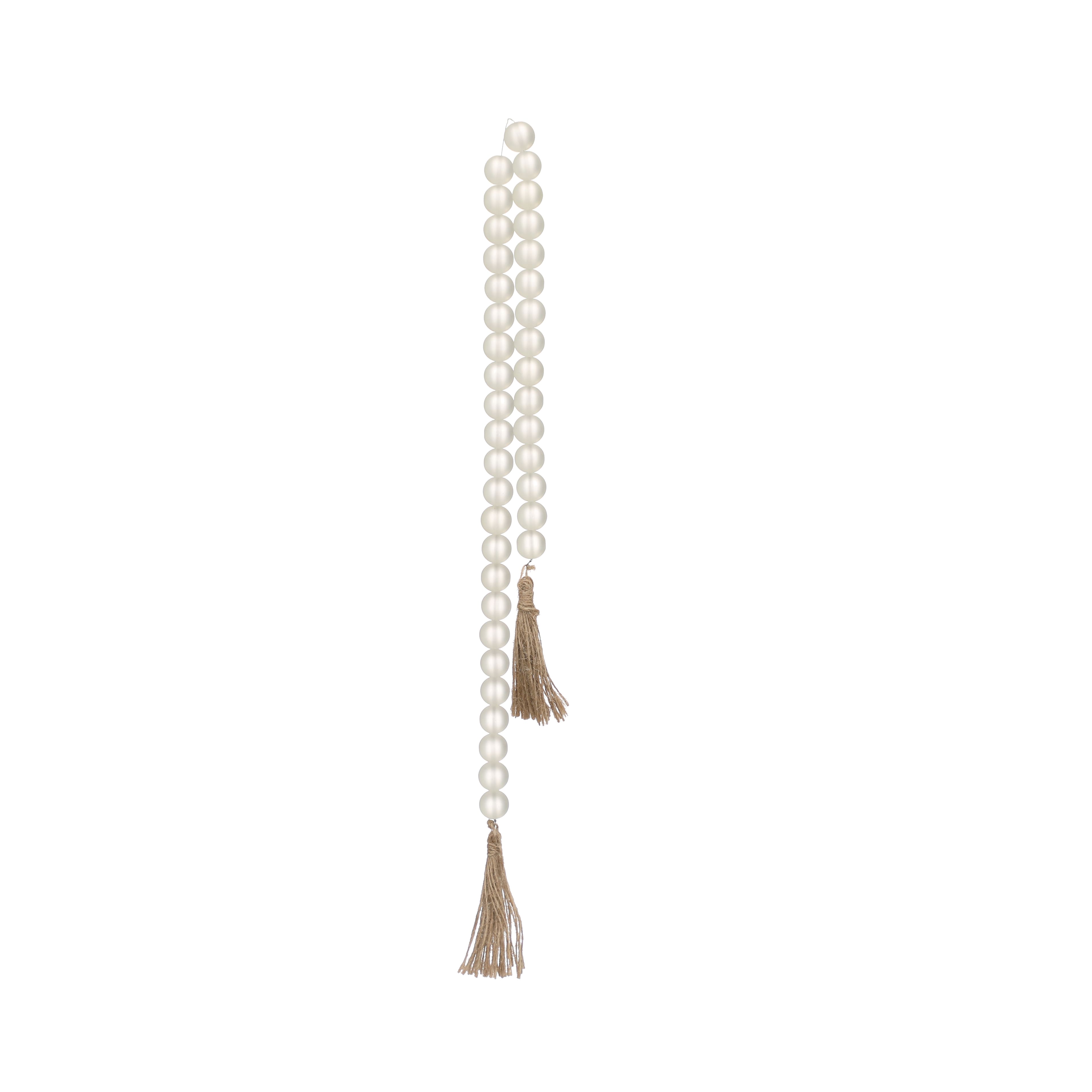22.5&#x22; Glass Wall Beads with Tassels by Ashland&#xAE;
