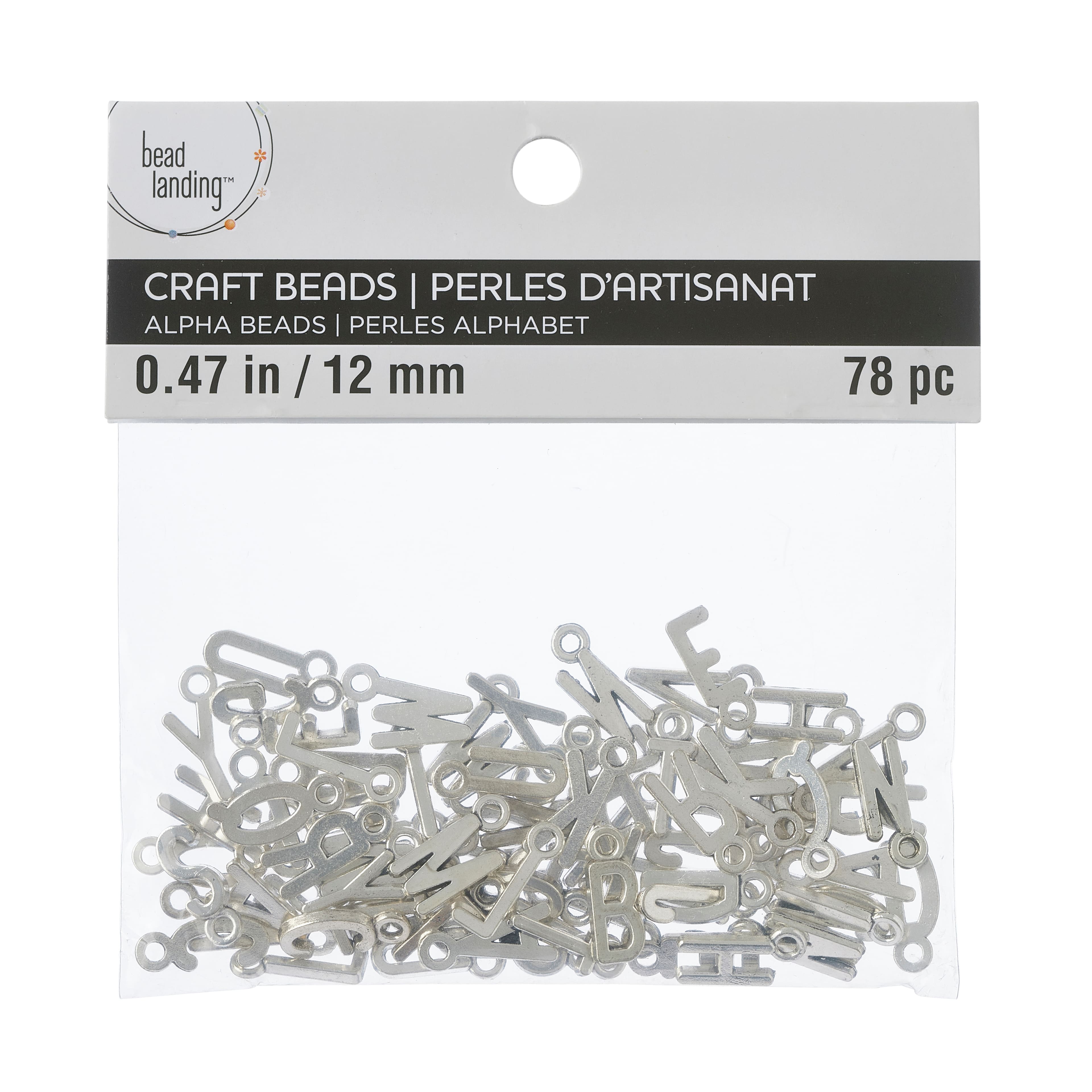 12 Pack: Metal Letter Charms by Bead Landing&#x2122;