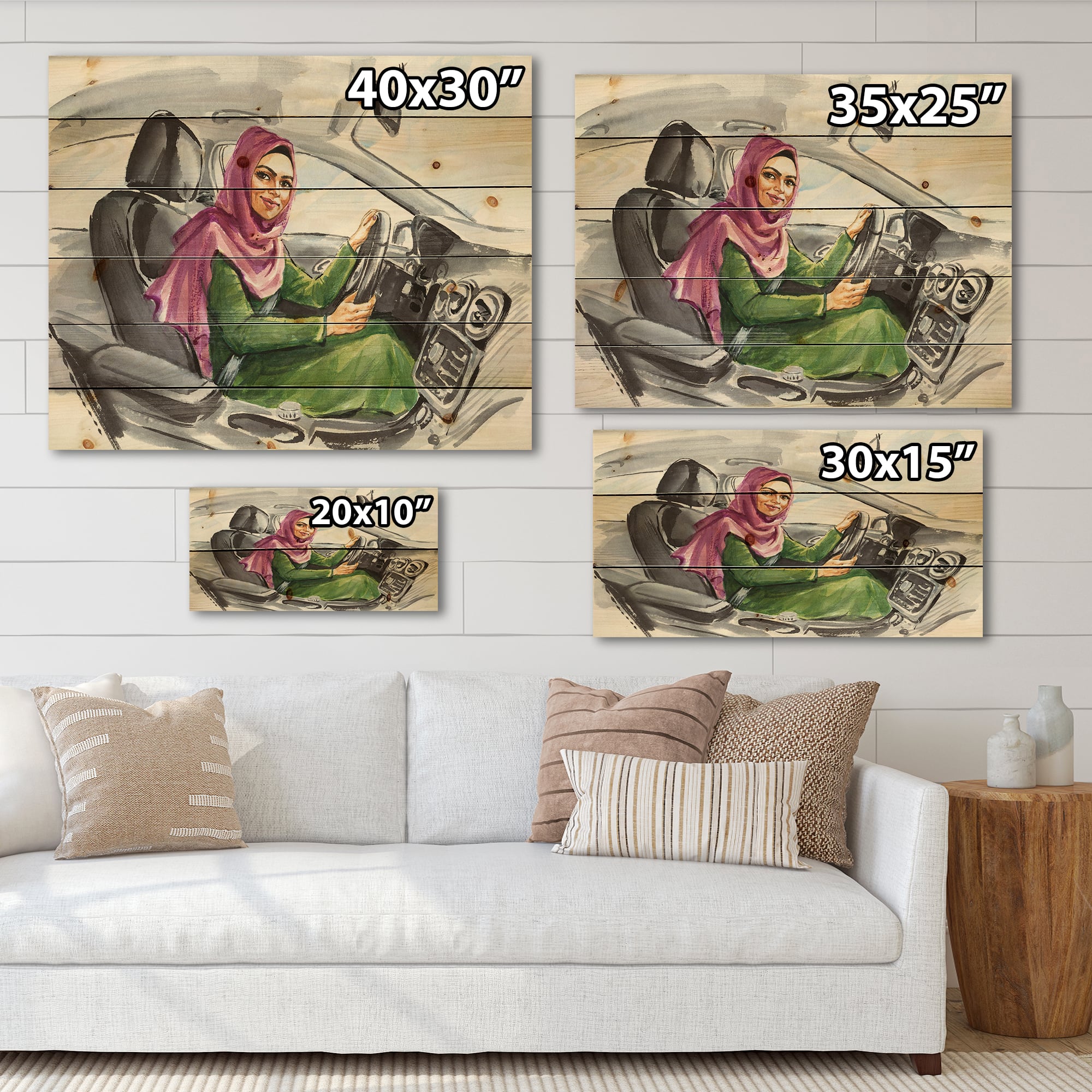 Designart - Arabian Woman Driving A Car II