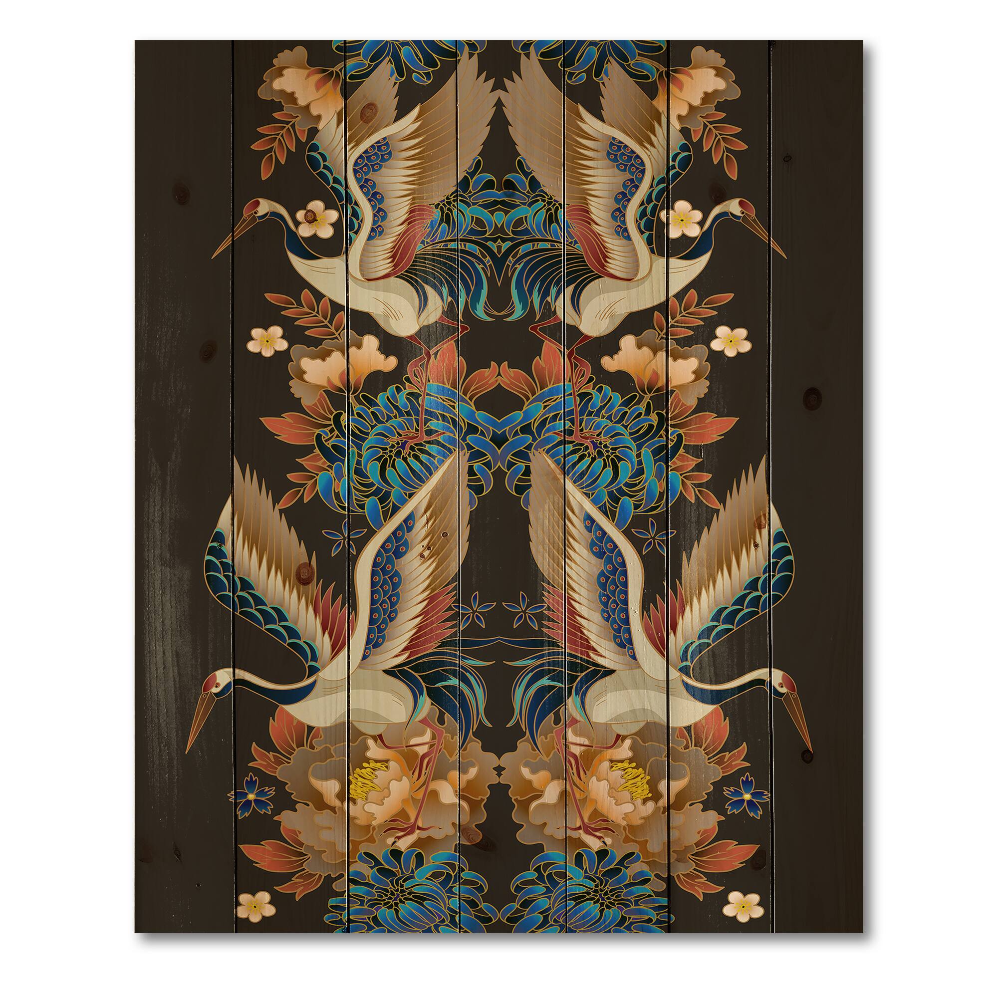 Designart - Chinoiserie With Birds and Peonies IX