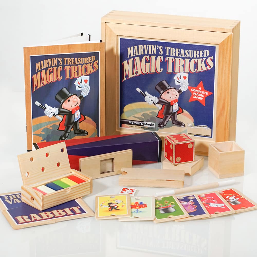 Marvin&#x27;s Magic Marvin&#x27;s Treasured Magic Tricks Deluxe Wooden Set
