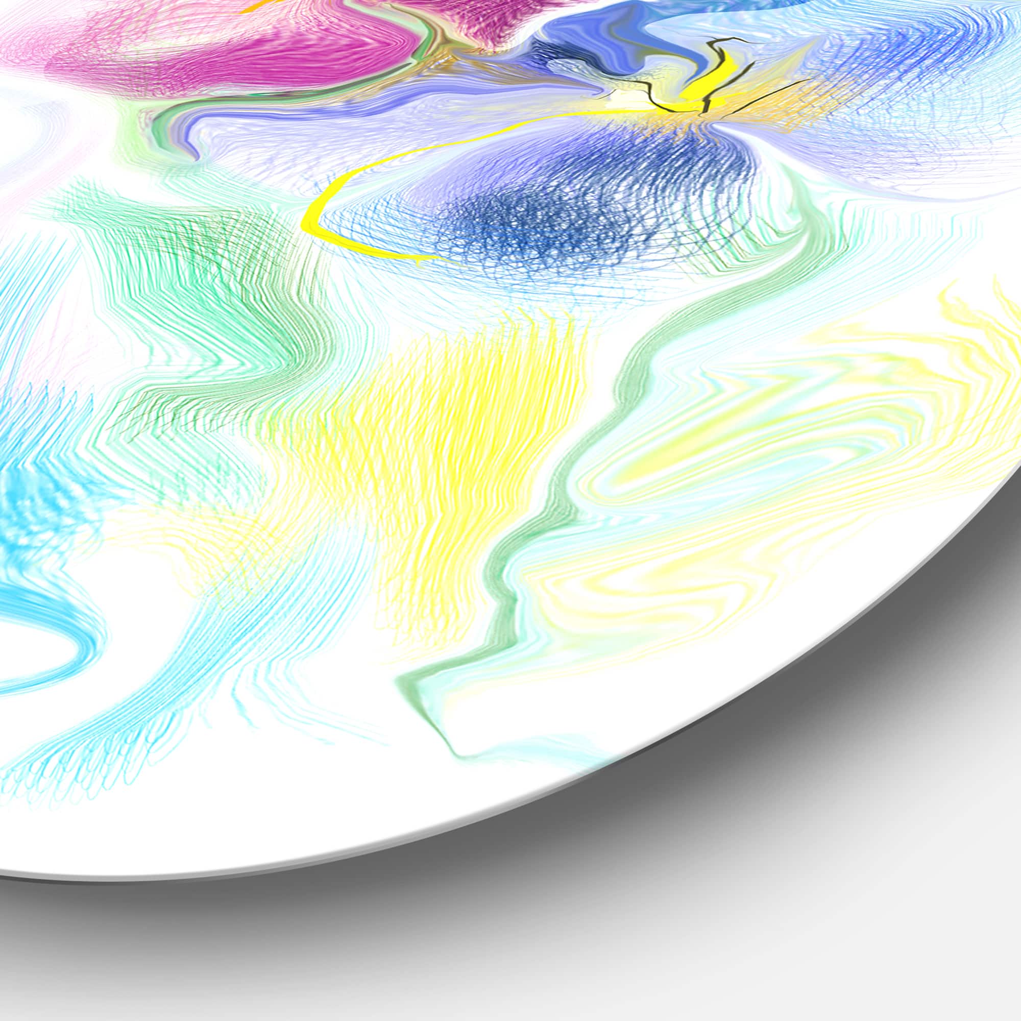 Designart - Colorful Floral Watercolor Sketch' Extra Large Floral Wall Art