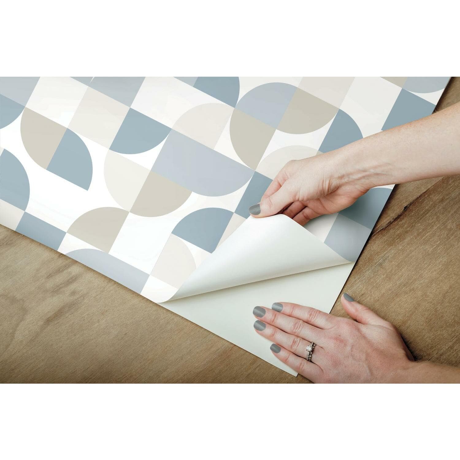 RoomMates Mid-Century Geometric Peel & Stick Wallpaper