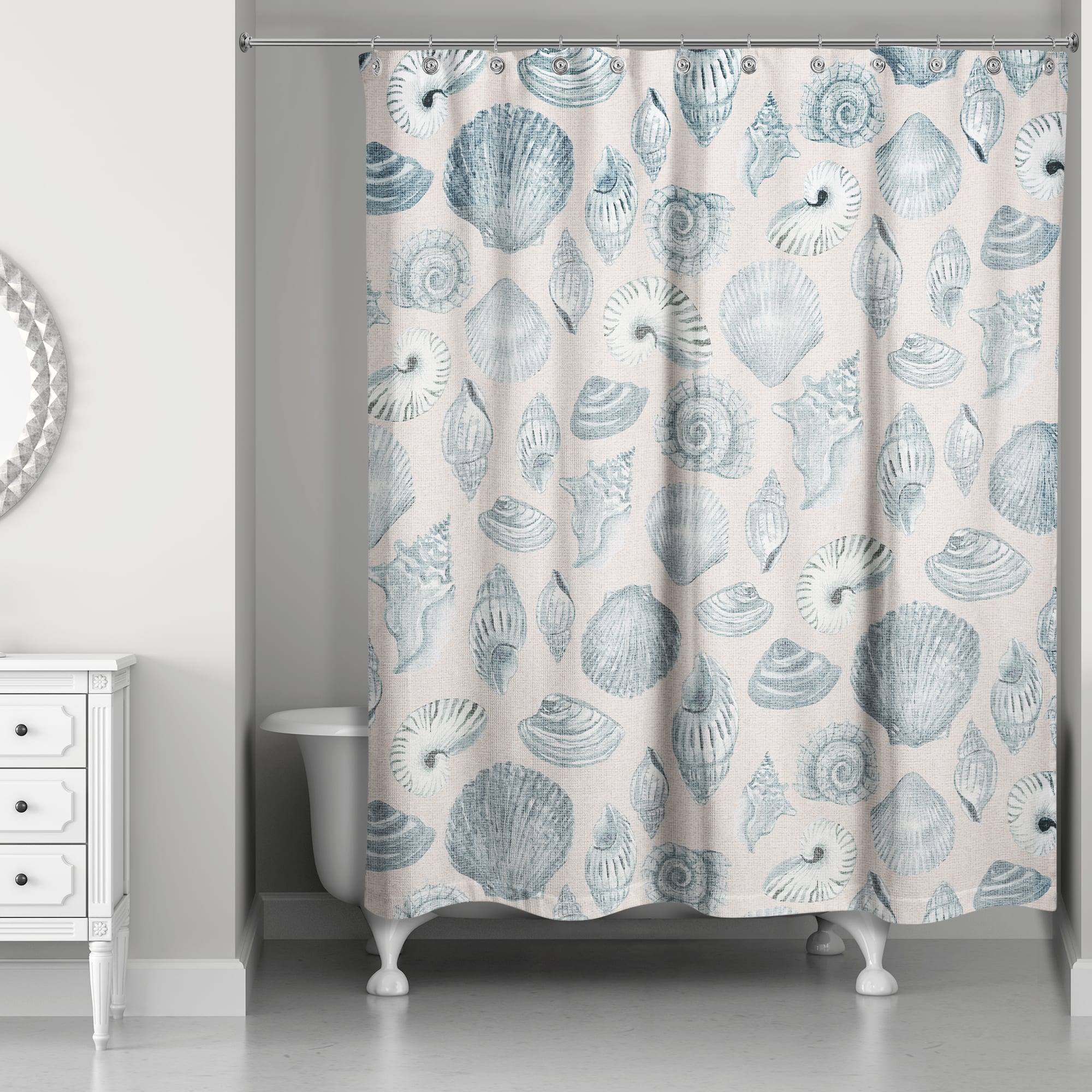 Multi Shell Shower Curtain