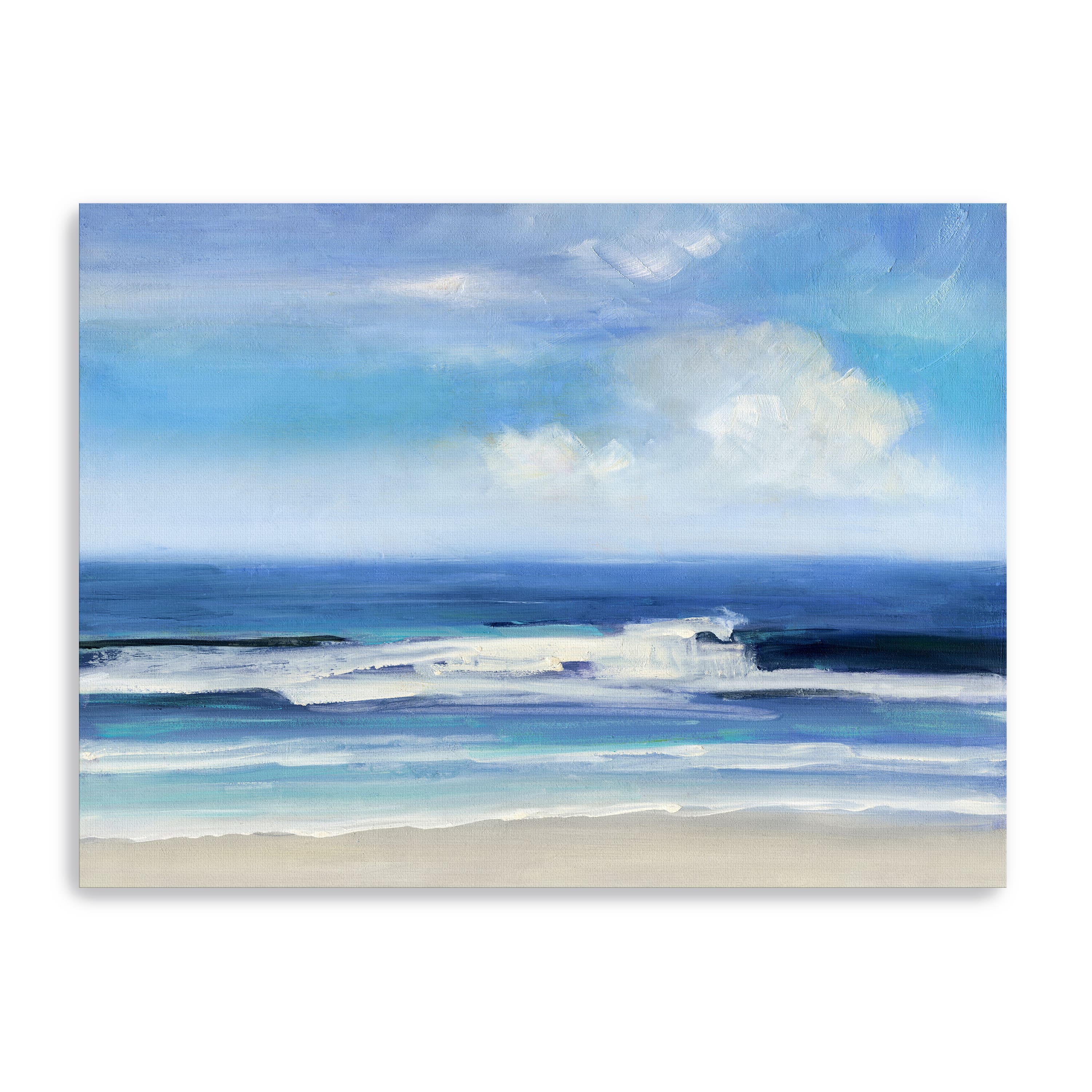 Waves Breaking Canvas Giclee