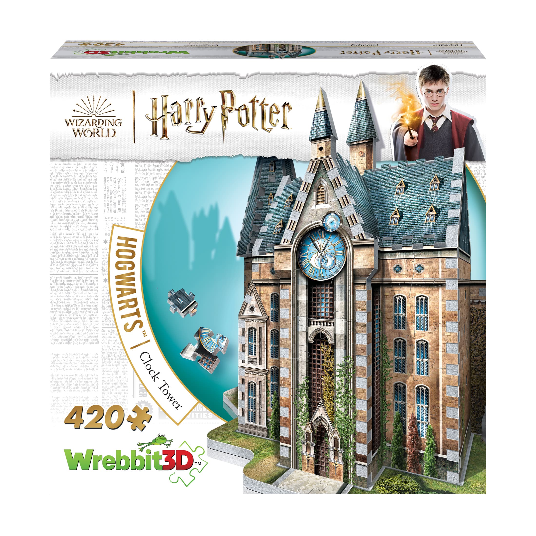 Harry Potter Collection - Hogwarts - Clock Tower 3D Puzzle: 420 Pcs