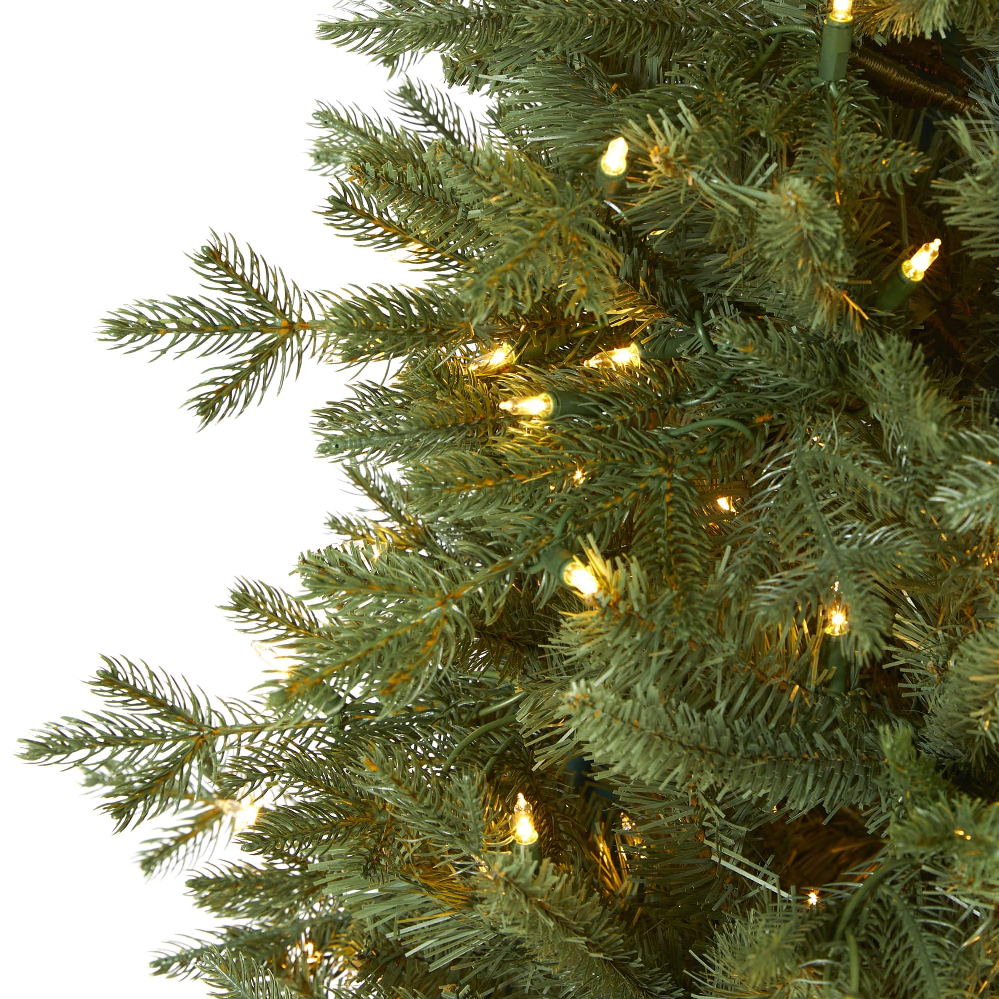6.5ft. Pre-Lit New Hampshire Spruce Artificial Christmas Tree, Warm White LED Lights