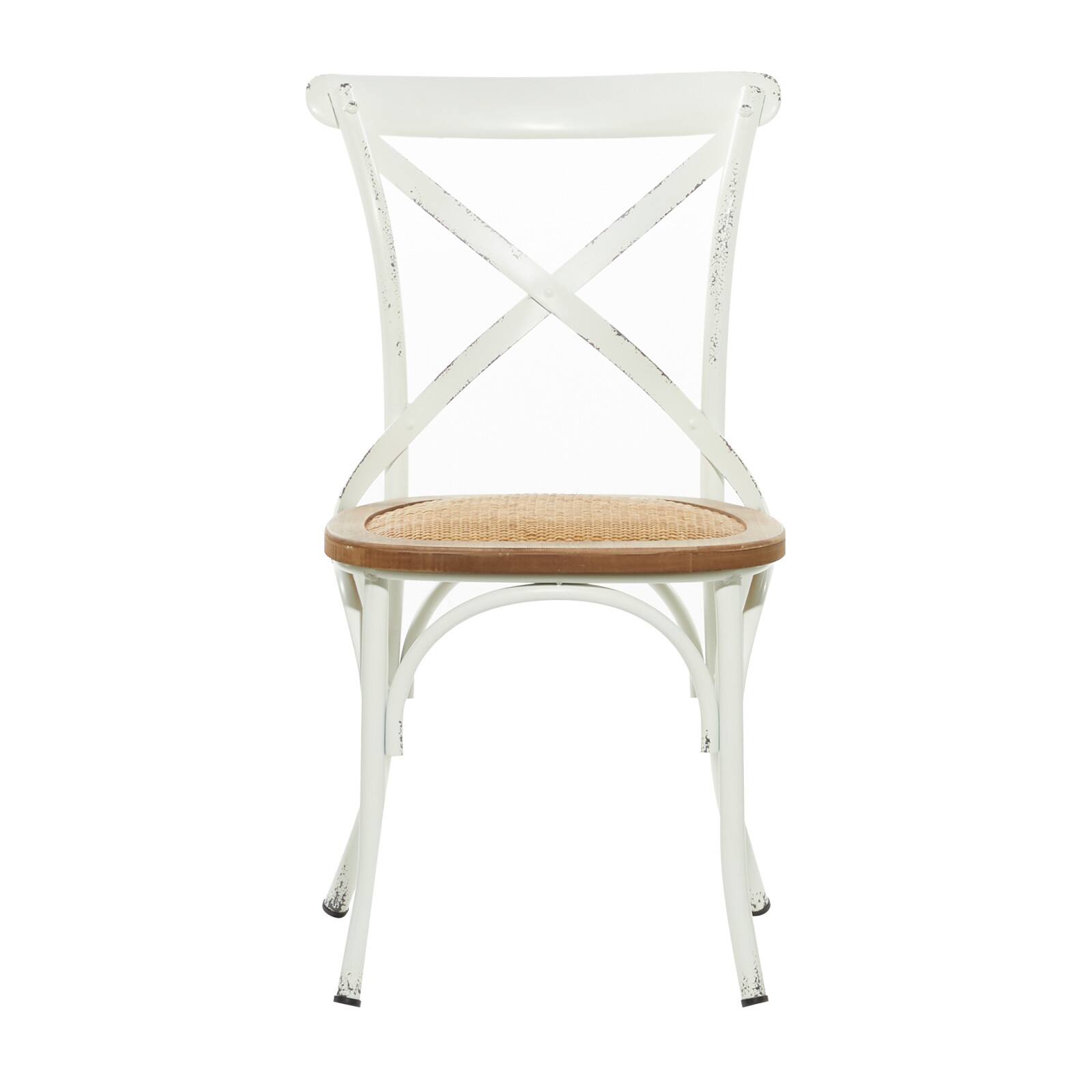 White Iron Farmhouse Dining Chair, 35" x 20" x 20" Michaels