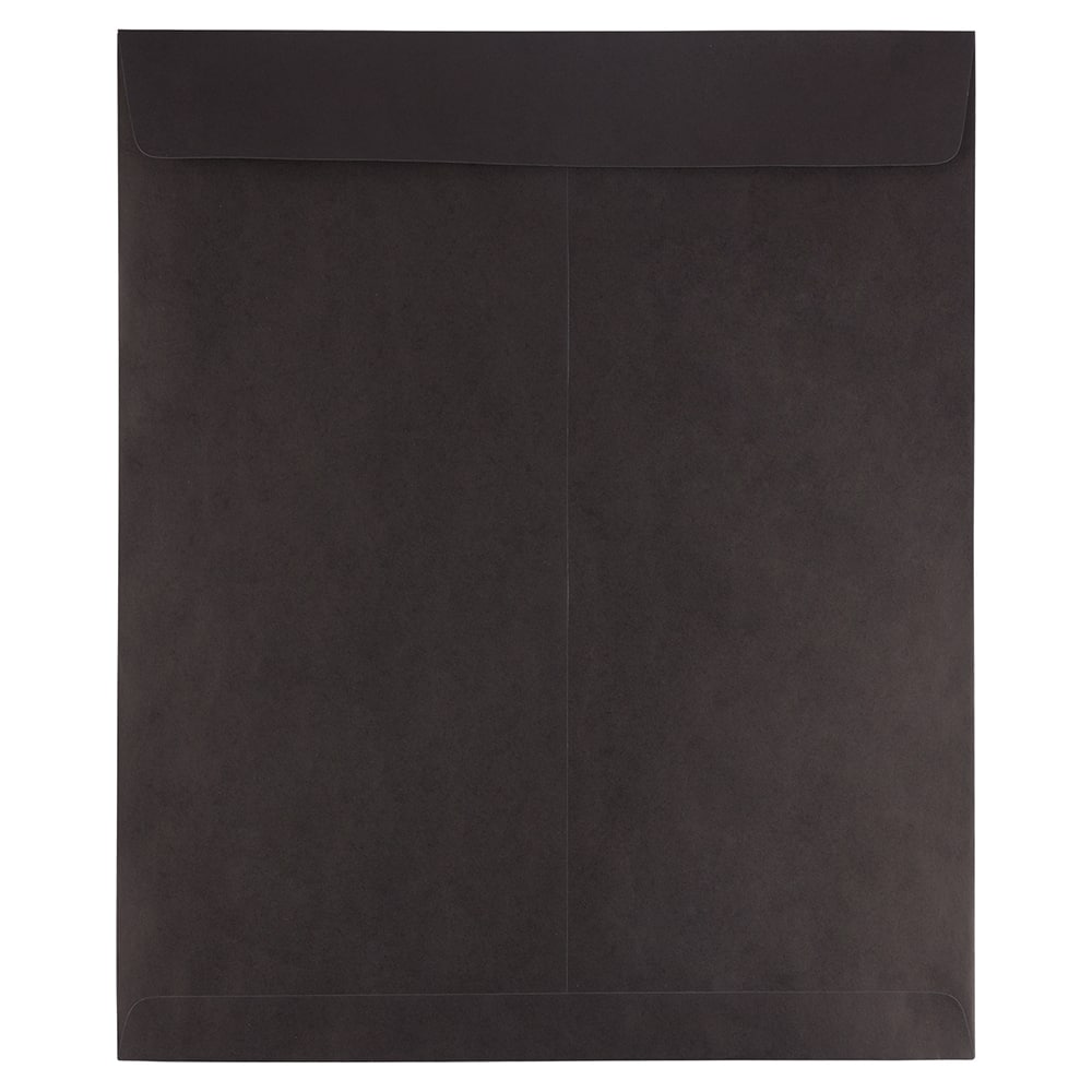 JAM Paper 15&#x22; x 18&#x22; Smooth Black Open End Catalog Envelopes, 125ct.
