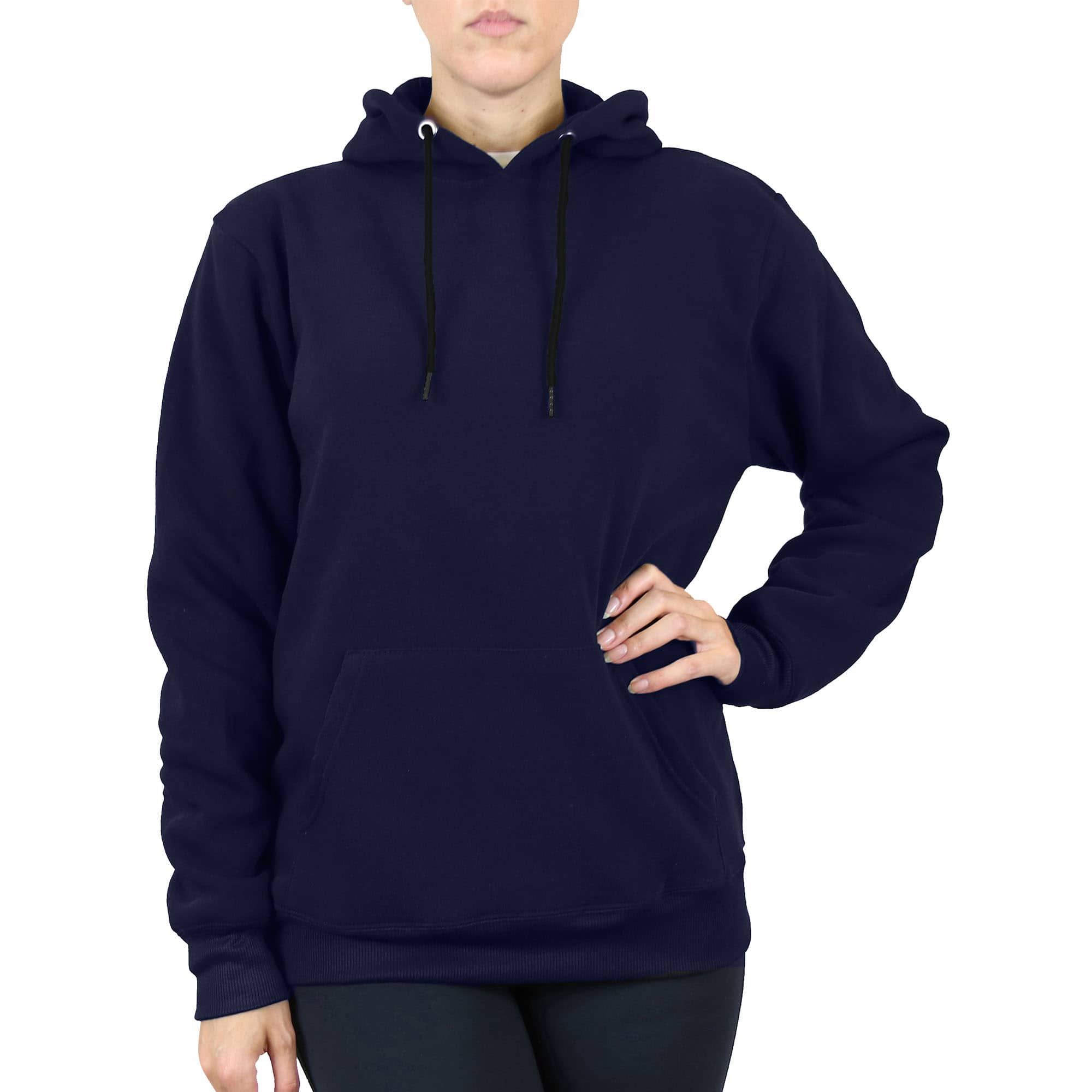 Galaxy by Harvic Heavyweight Fleece-Lined Women&#x27;s Pullover Sweater Hoodie