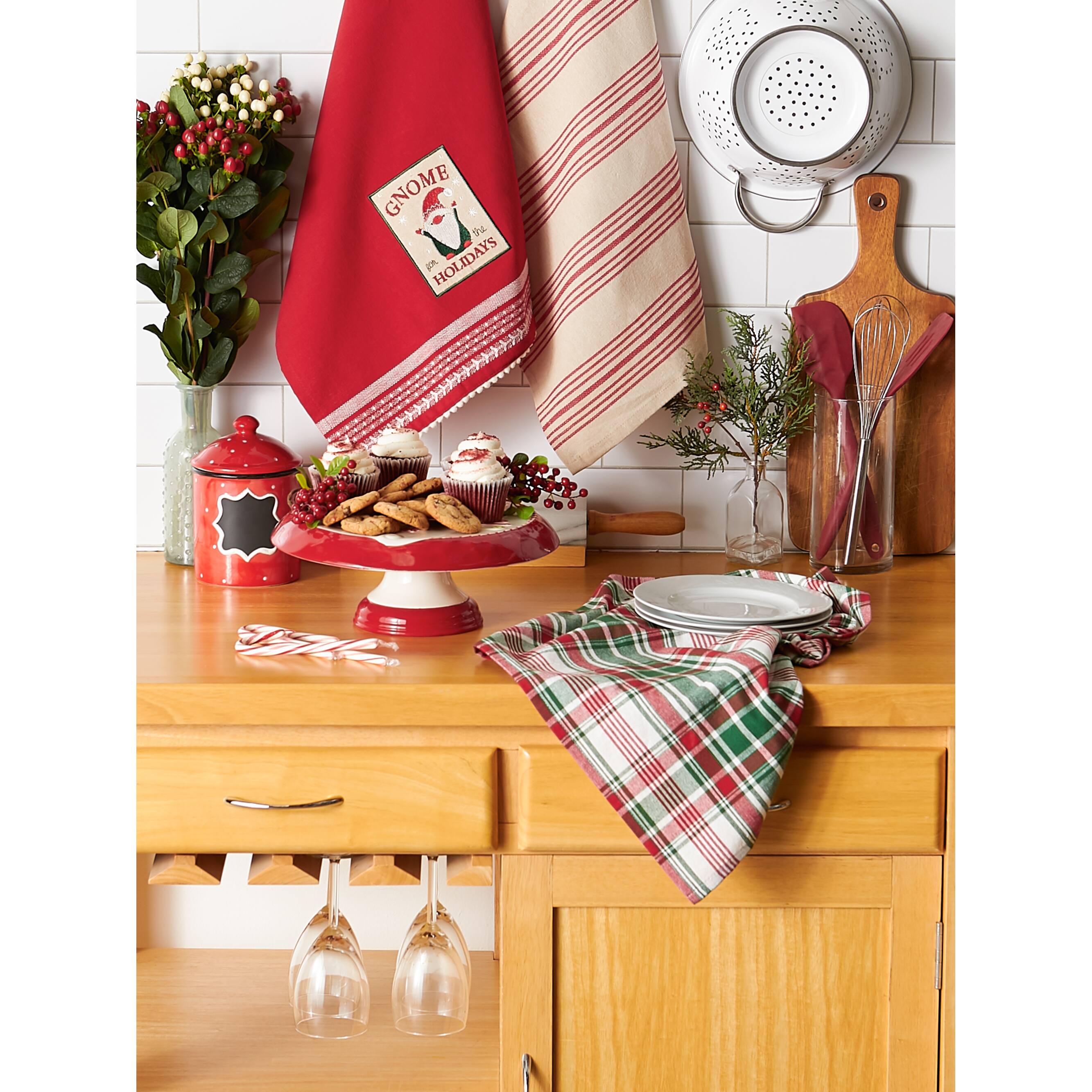 DII® Assorted Little Gnome Dishtowel Set