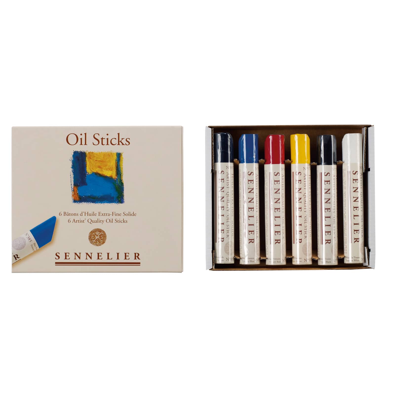 6 Packs: 6 ct. (36 total) Sennelier Medium Oil Stick Set