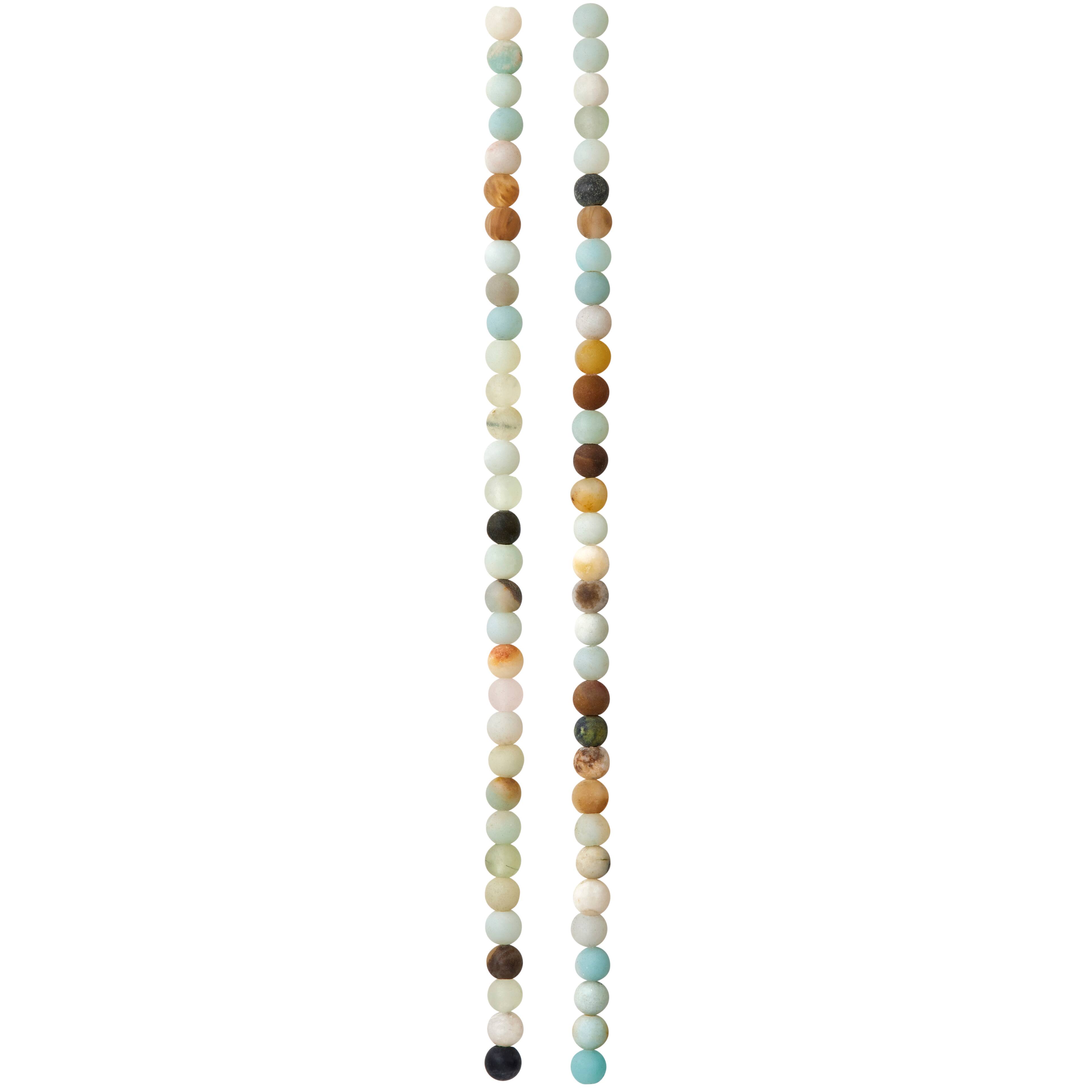 Multicolor Matte Amazonite Round Beads by Bead Landing™