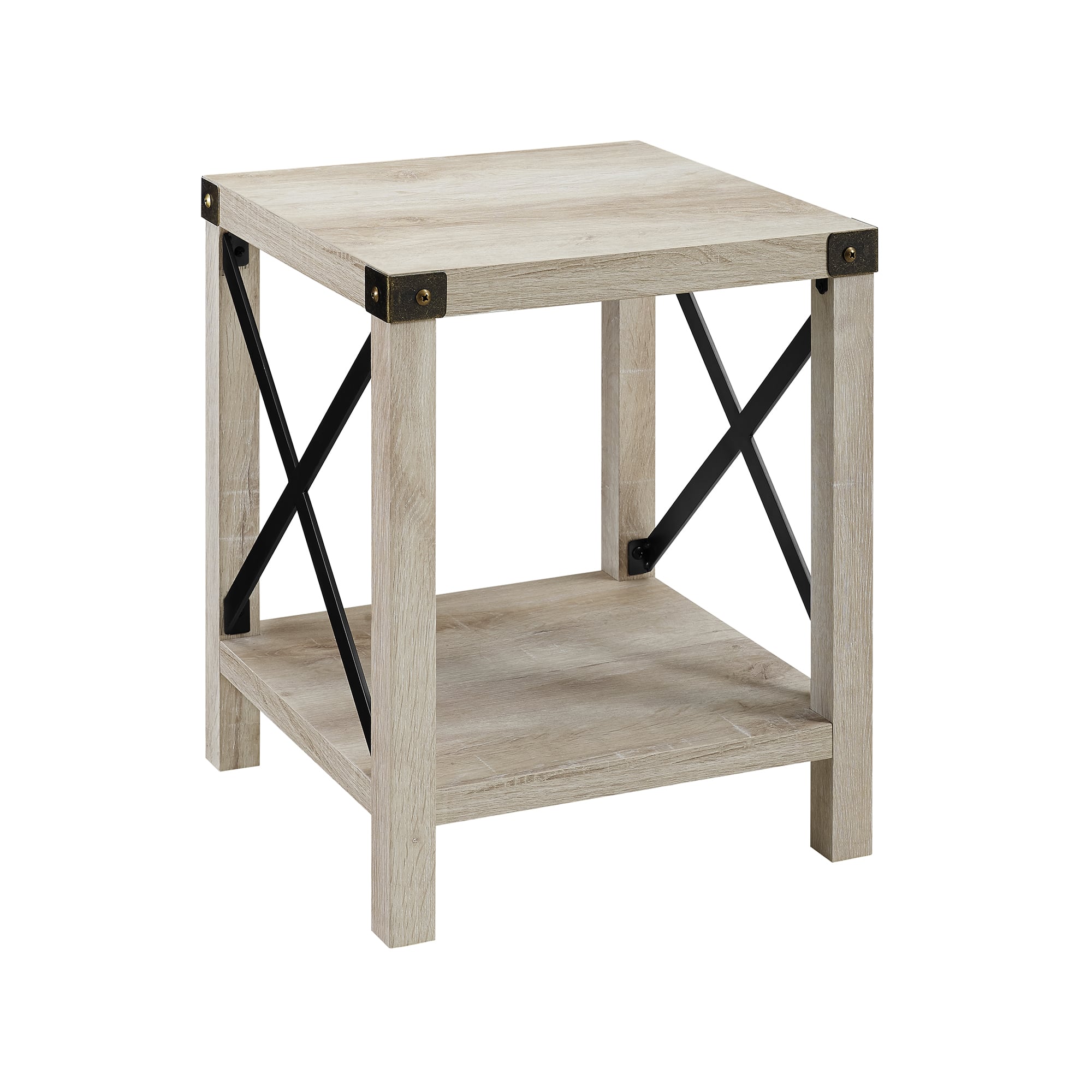 Walker Edison 22" Rustic Wood Side Table