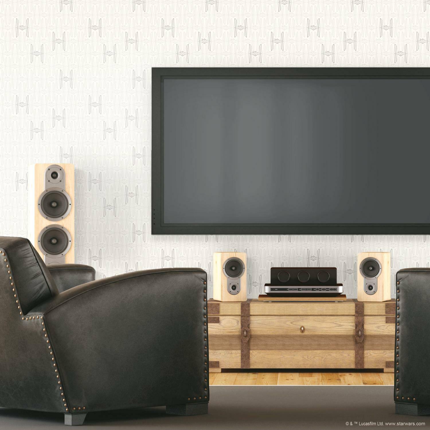 RoomMates Star Wars Tie Fighter Peel & Stick Wallpaper