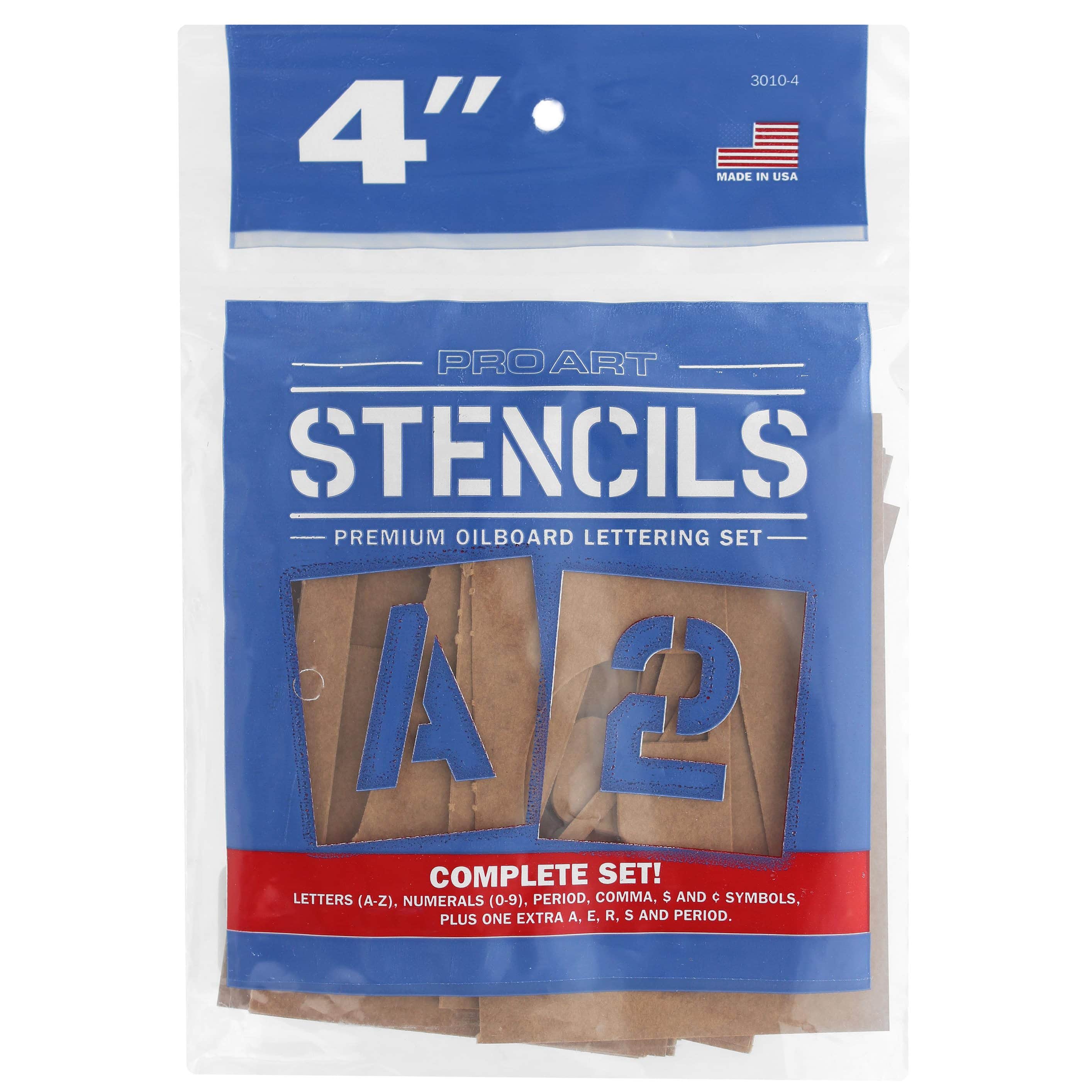 Pro Art Oil Board Stencil Set in Brown | 4 in