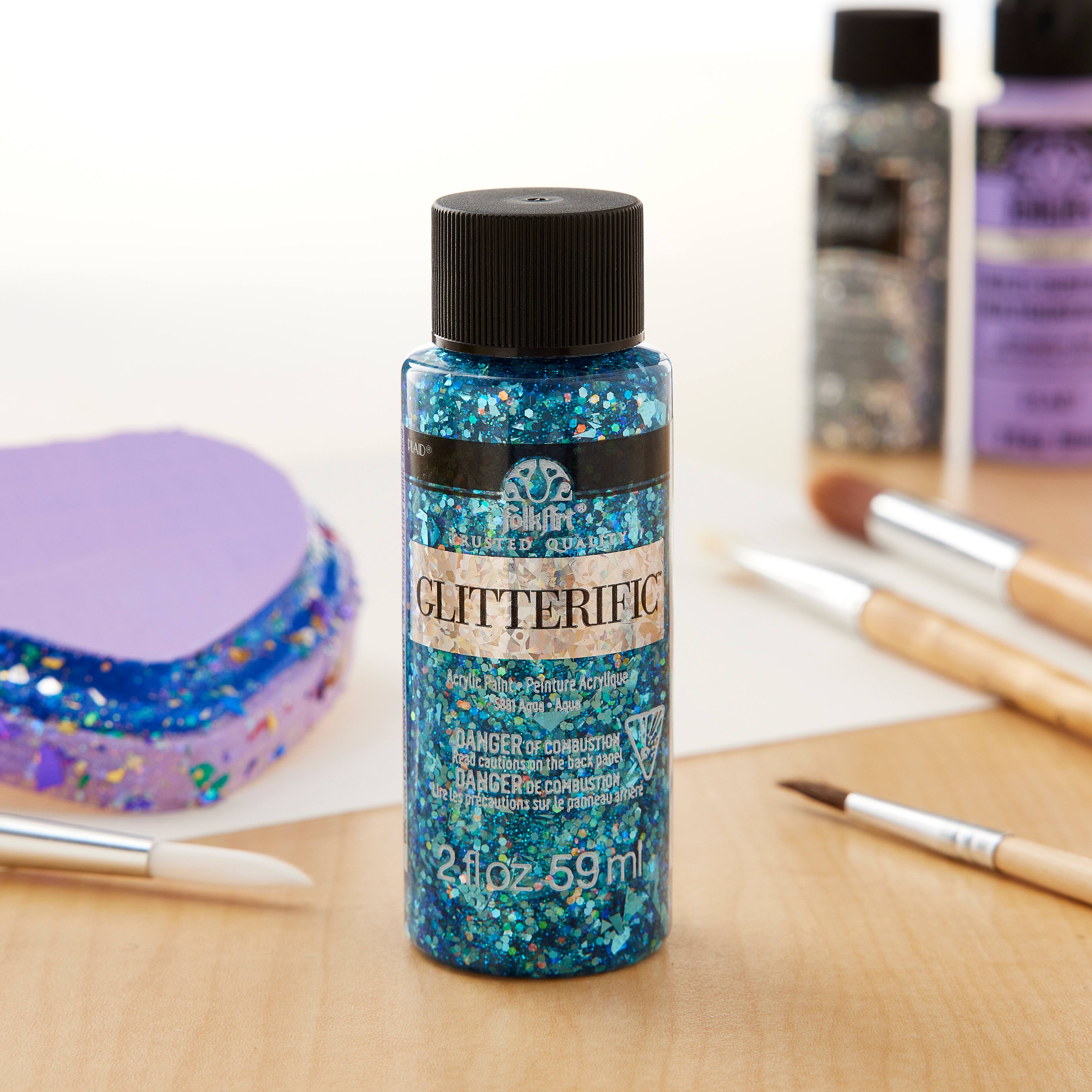 12 Pack: FolkArt&#xAE; Glitterific&#x2122; Acrylic Paint