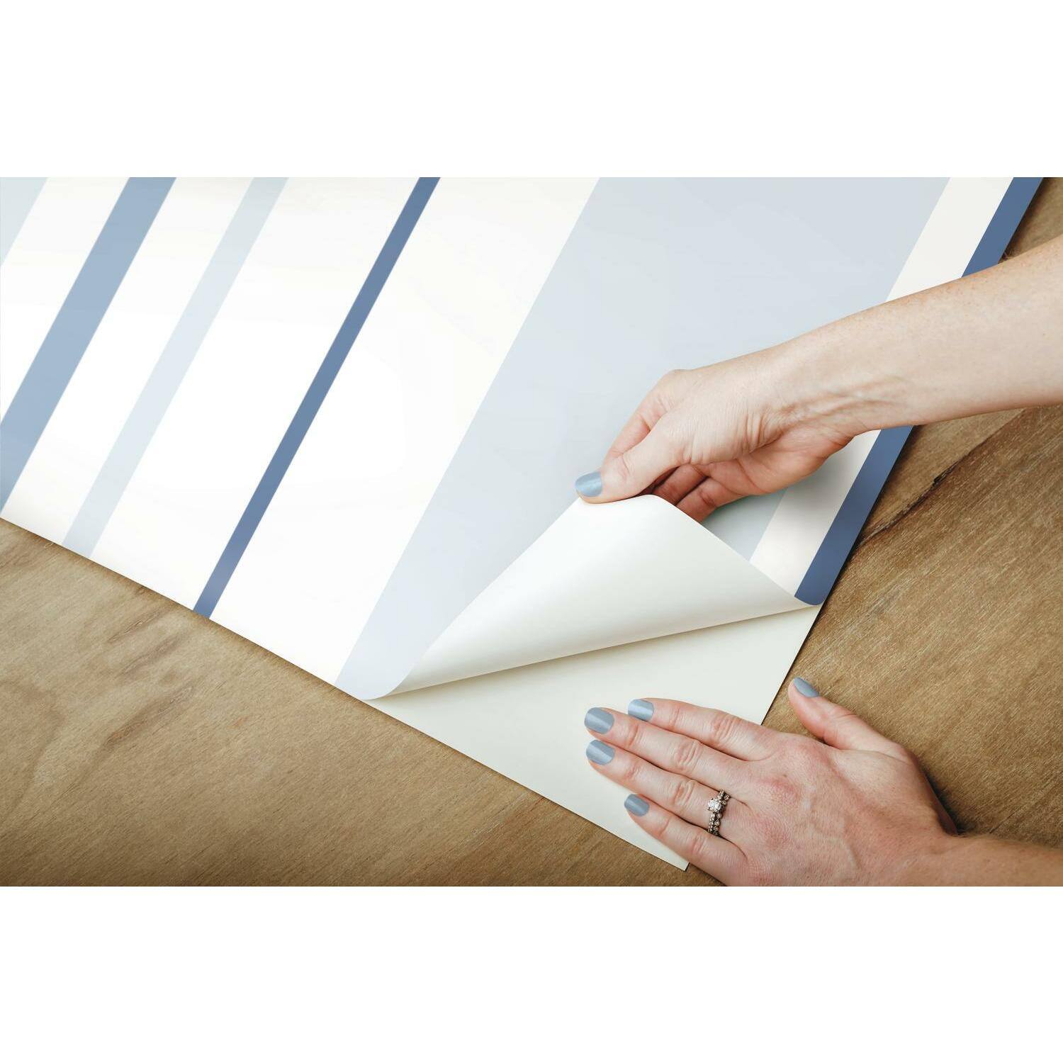 RoomMates Stripes Peel & Stick Wallpaper