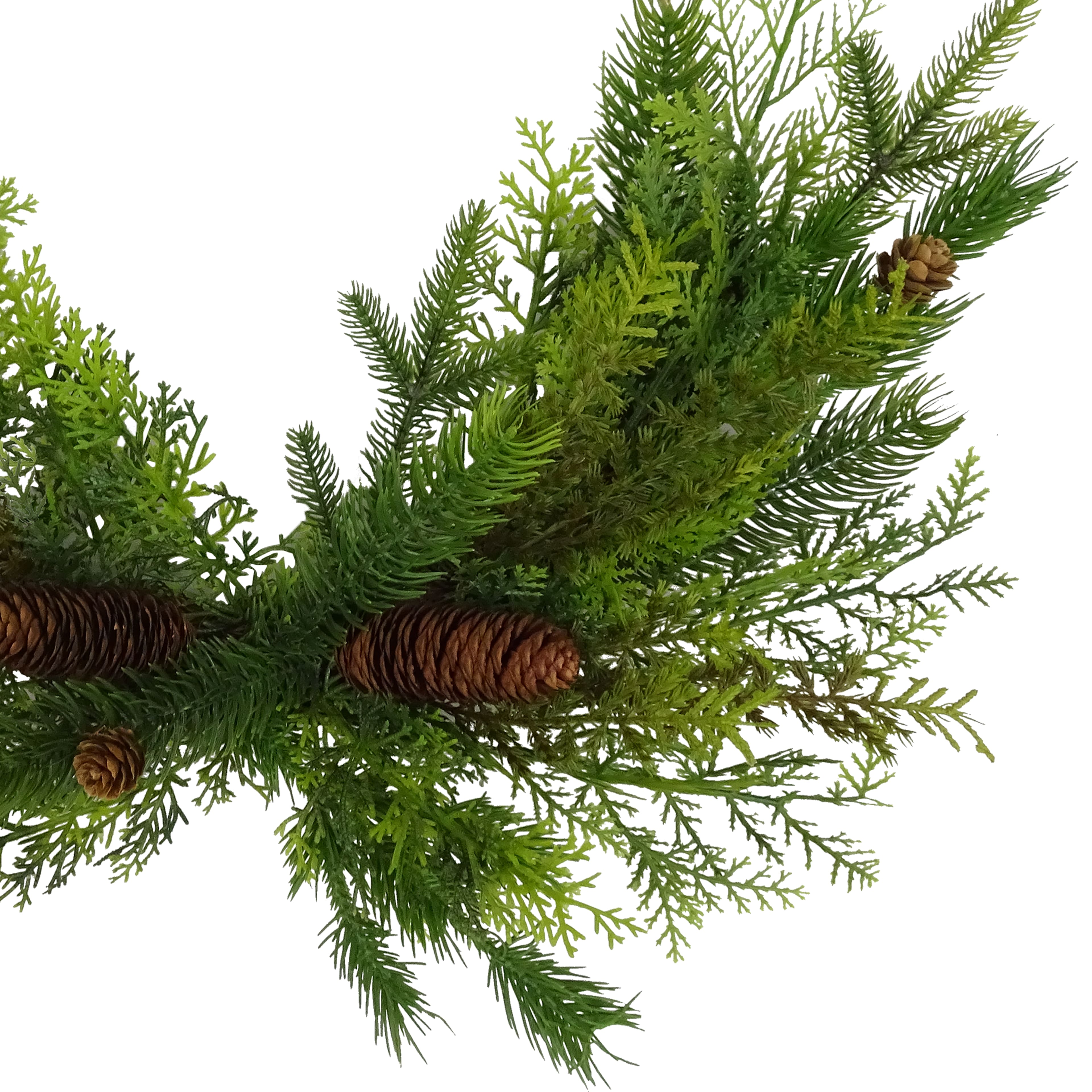 20&#x22; Gold Hoop Wreath with Pine &#x26; Pinecone by Ashland&#xAE;