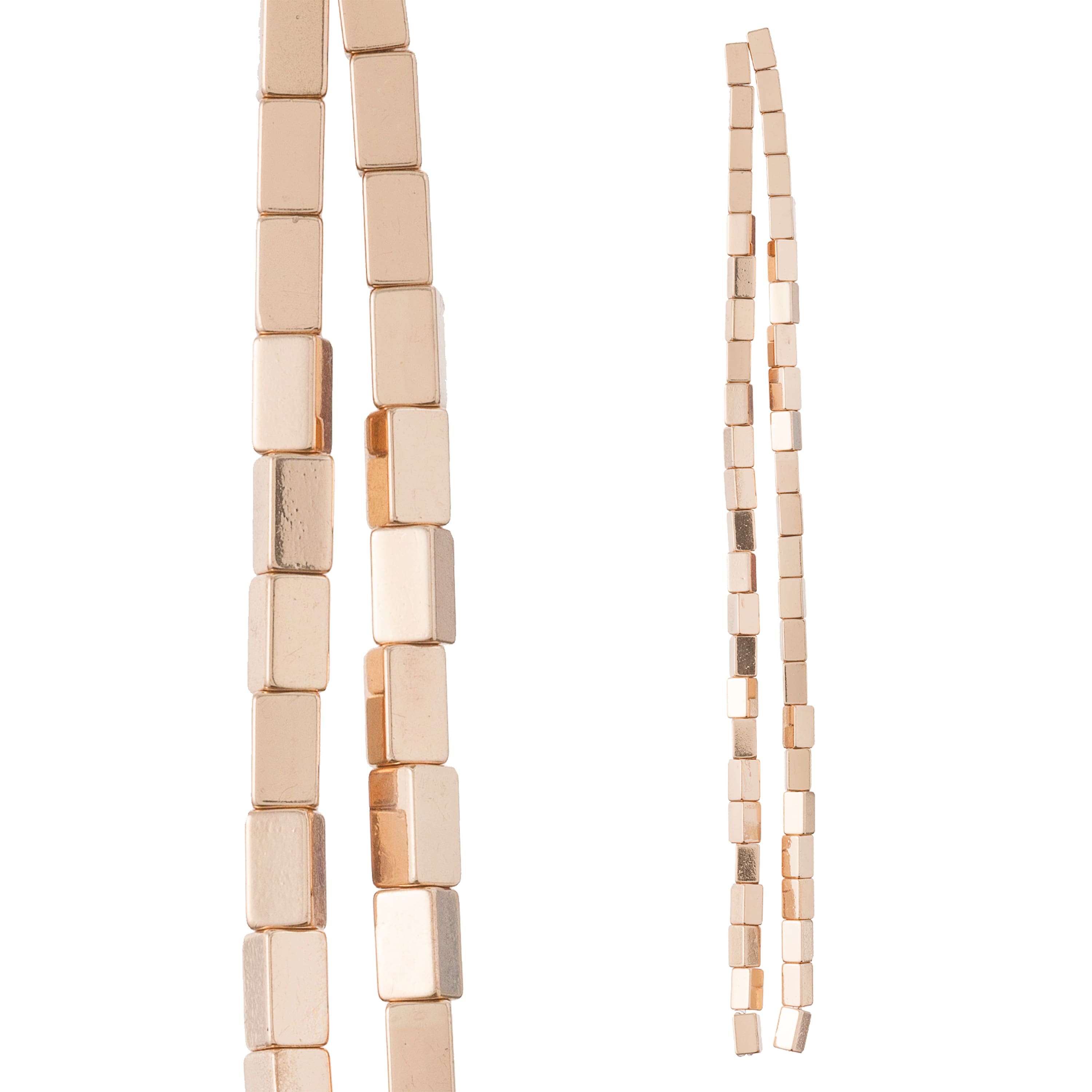 Gold Hematite Square Beads, 5mm by Bead Landing™