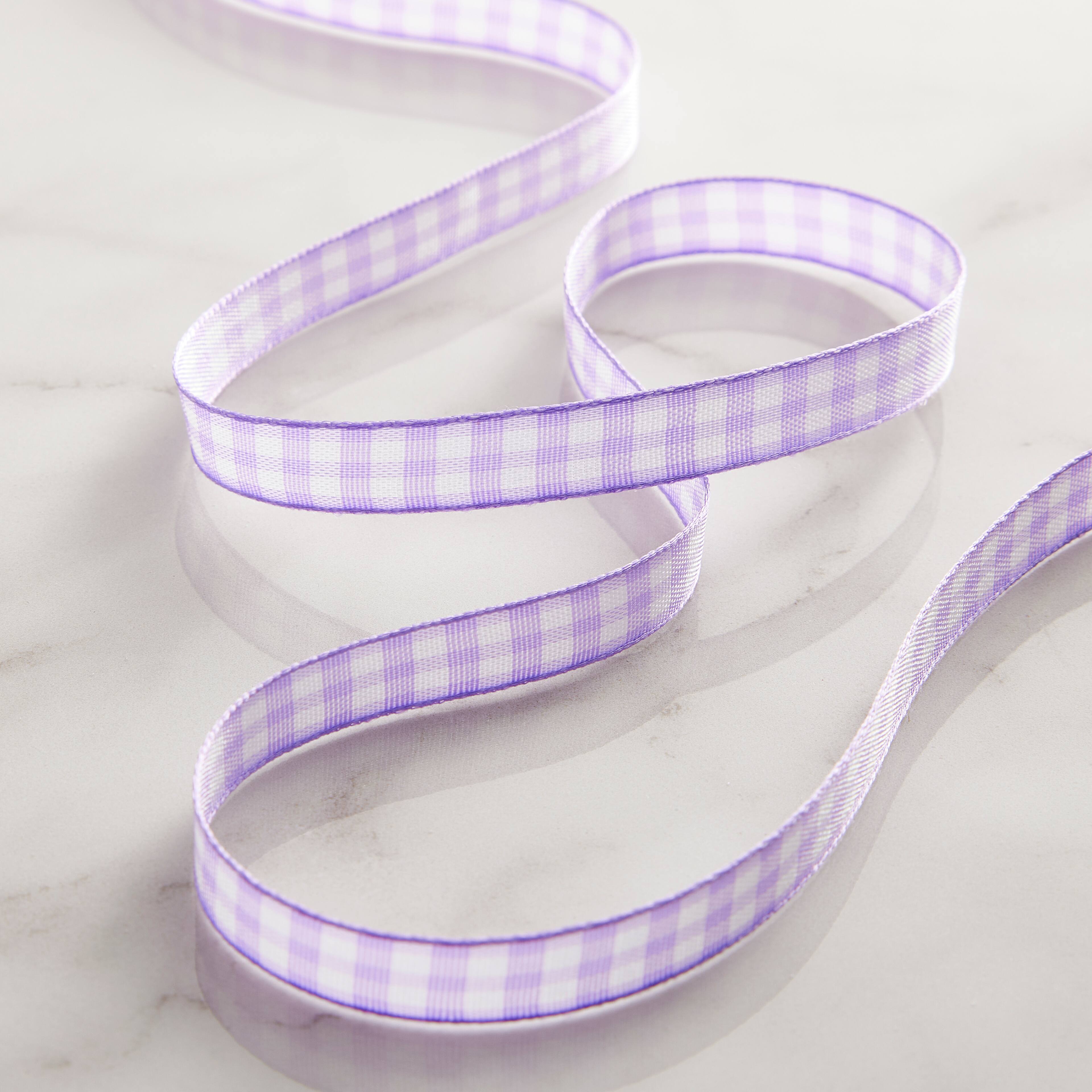 12 Pack: 3/8&#x27;&#x27; x 7yd. Gingham Ribbon by Celebrate It&#x2122;