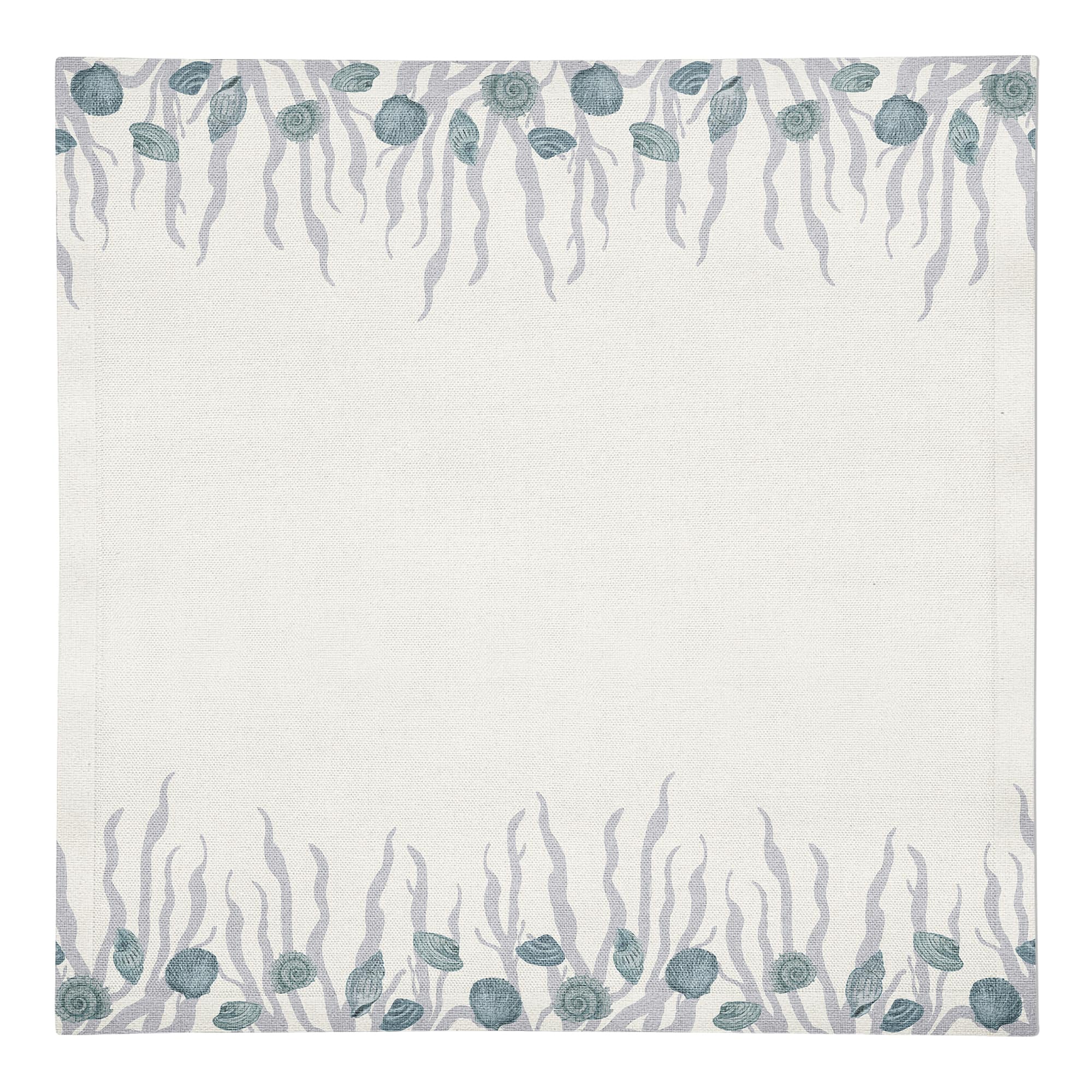 Shell & Coral Border Cotton Twill Napkin