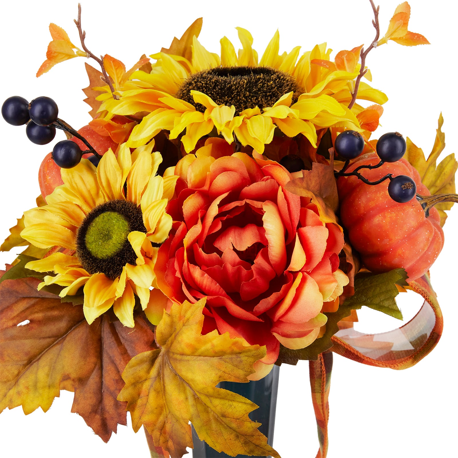 Orange &#x26; Yellow Sunflower Fall Remembrance Cone by Ashland&#xAE;