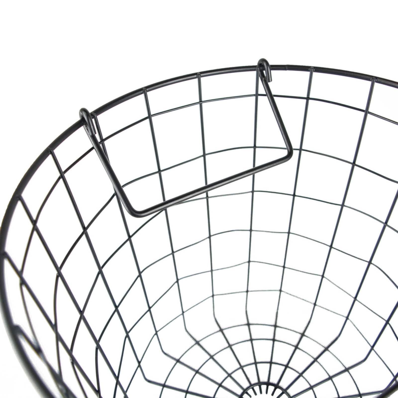 DII&#xAE; 10&#x22; Black Round Metal Basket