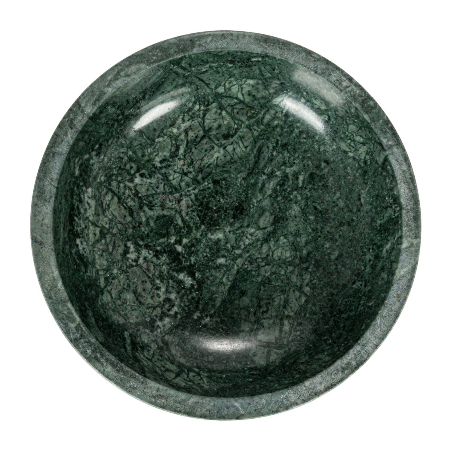 Hello Honey® 8" Green Marble Footed Pedestal Bowl