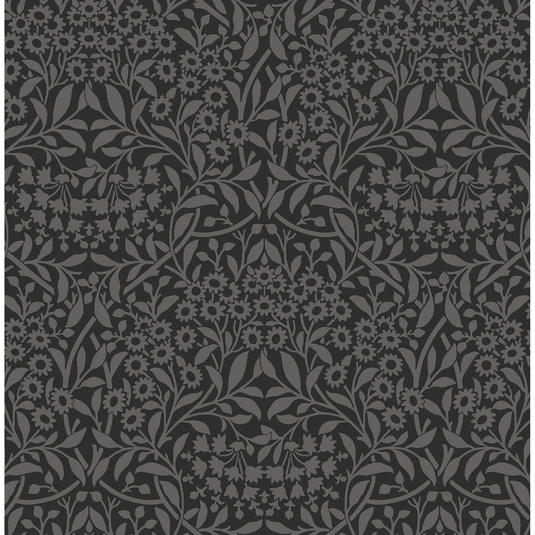 NuWallpaper Charcoal Darcy Peel & Stick Wallpaper