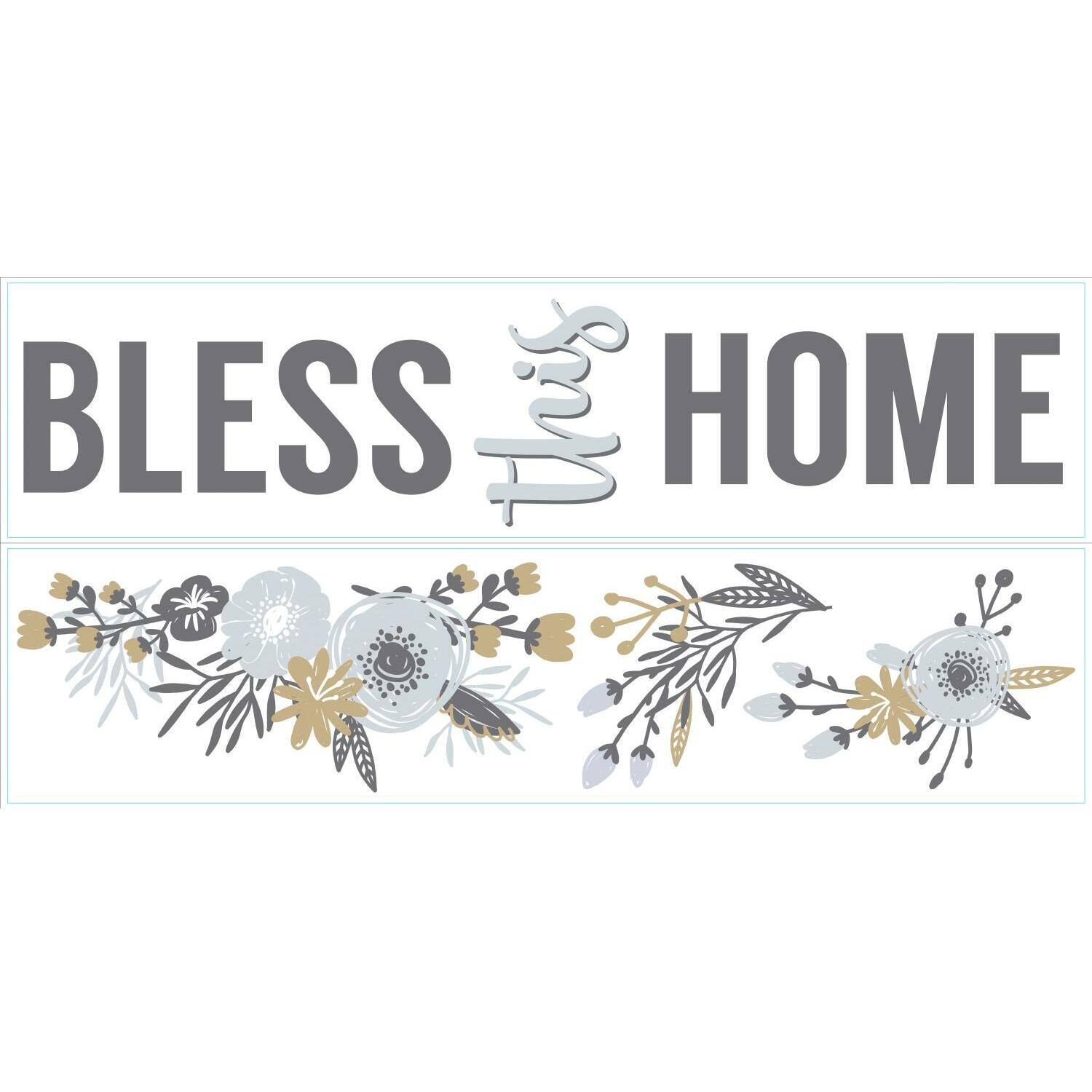 RoomMates Bless This Home Peel &#x26; Stick Wall Decals