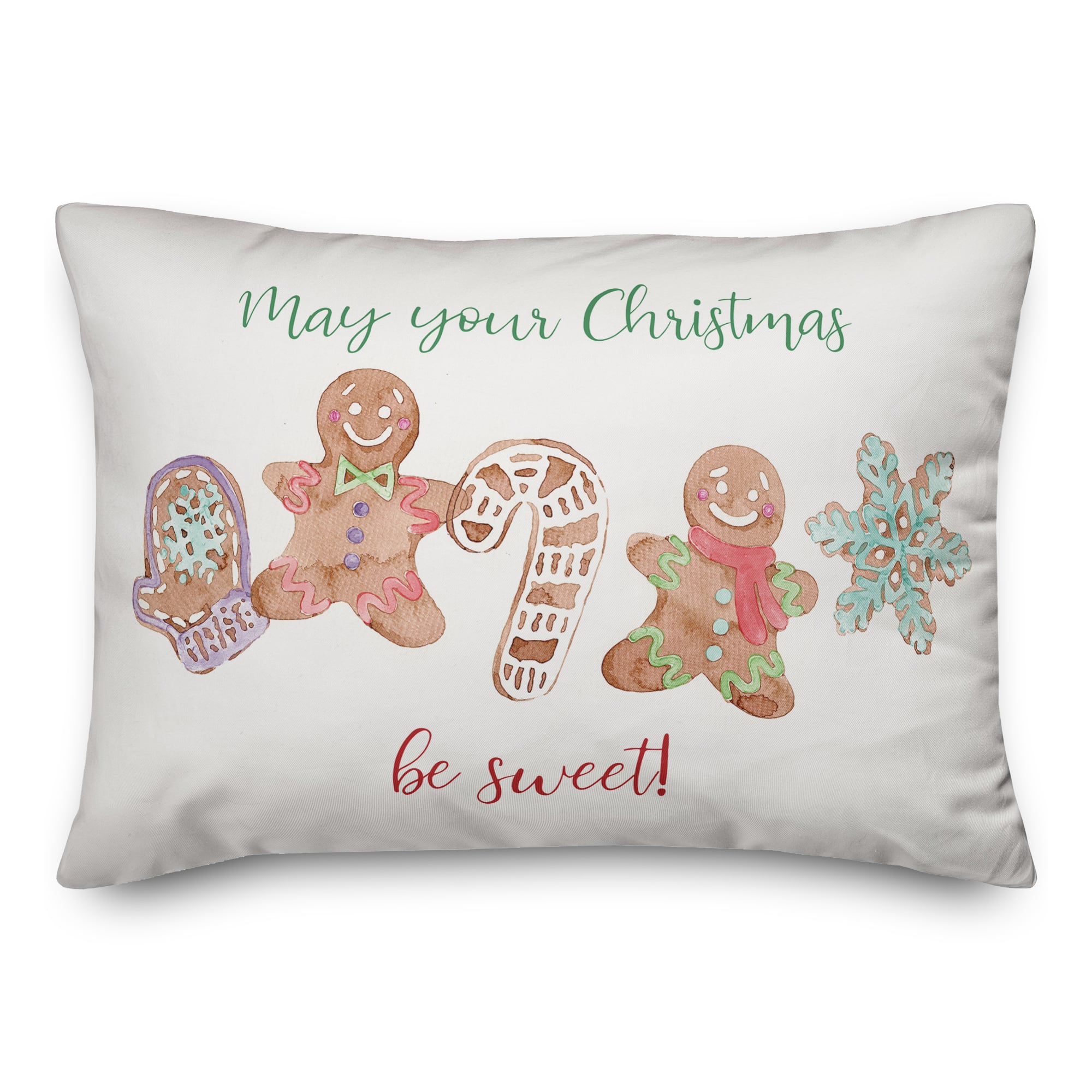 Sweet Christmas Cookies Throw Pillow