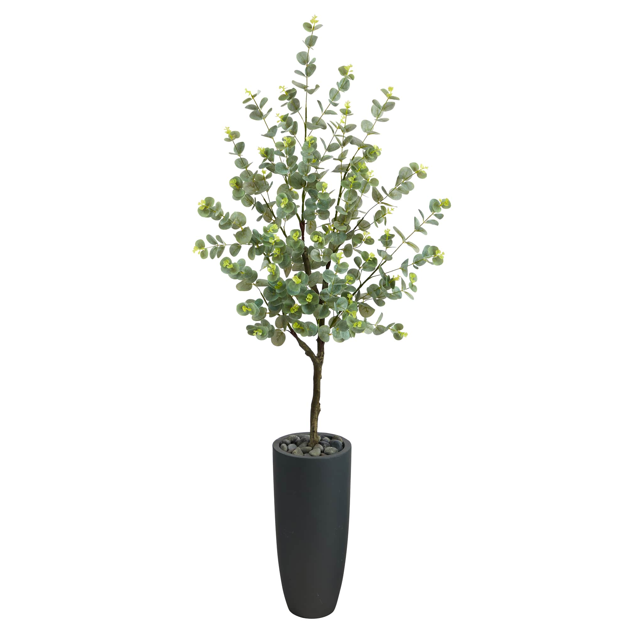 5ft. Eucalyptus Artificial Tree in Gray Planter | Michaels