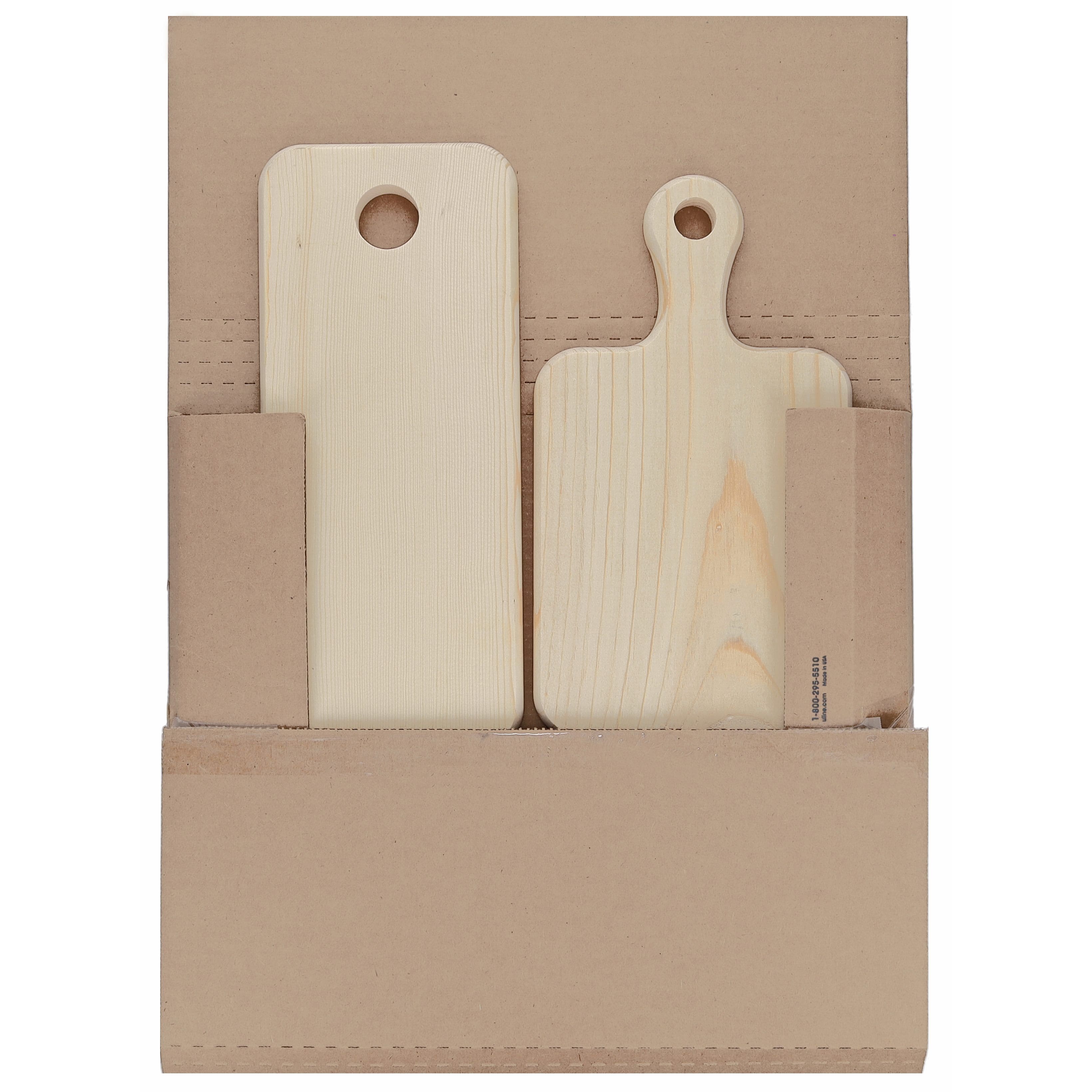 Good Wood by Leisure Arts® 2-Piece Rectangle Wood Cutting Board Set